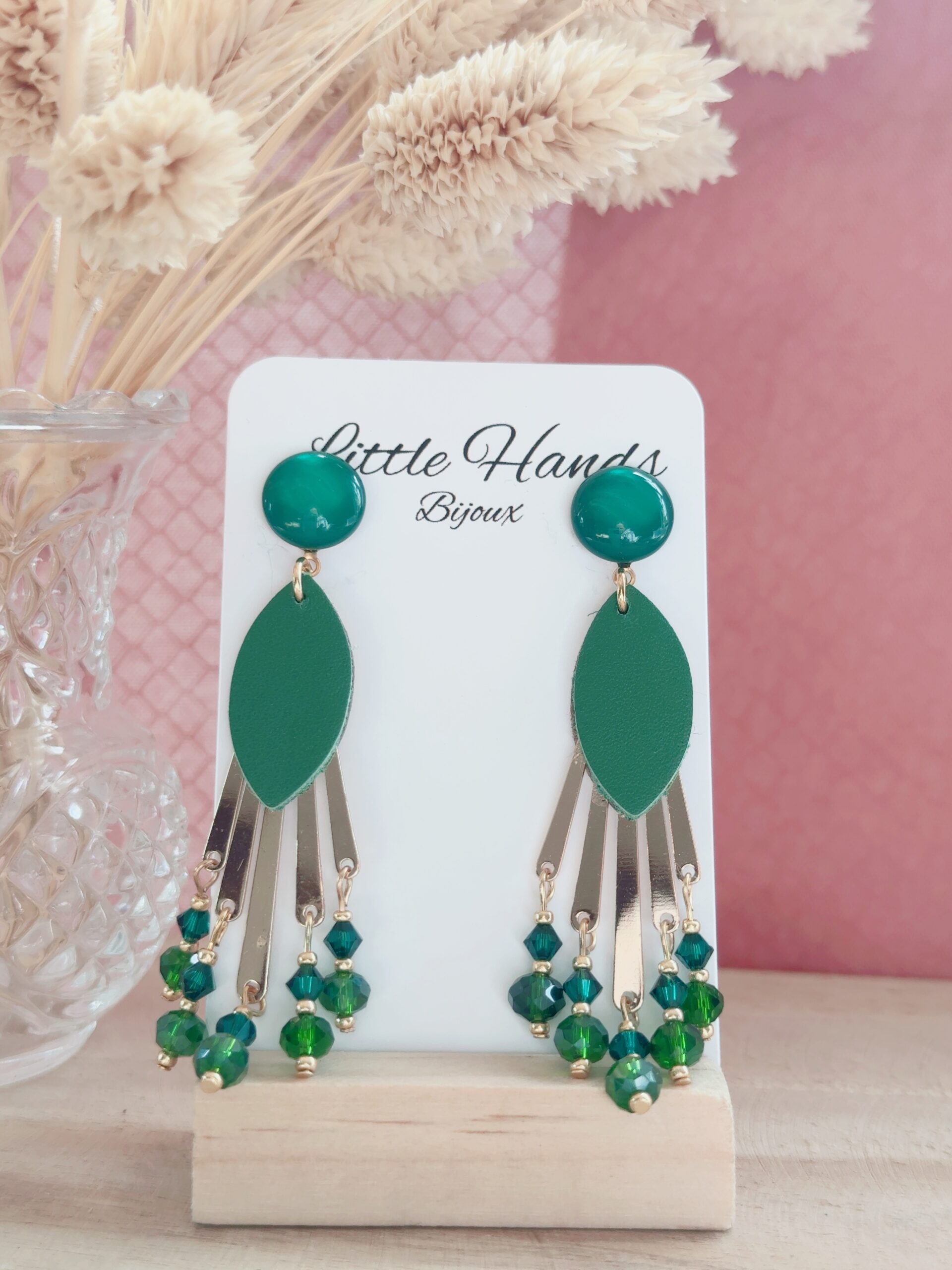 Little Hands Bijoux Mia boucles d’oreilles fantaisie vert