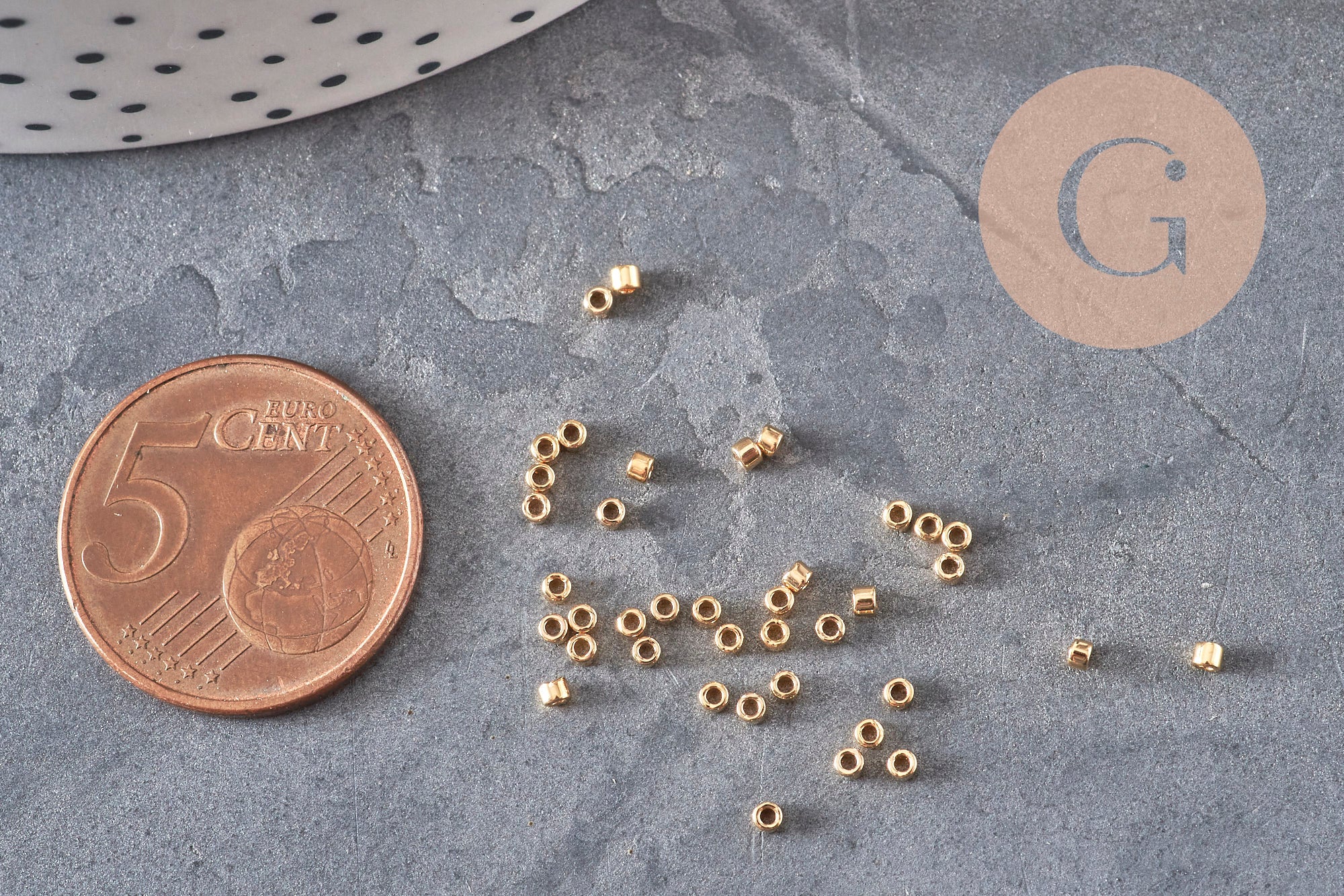Gingerlily Miyuki Delica 11/0 DB0034 plaqué or 24ct 5g G11296