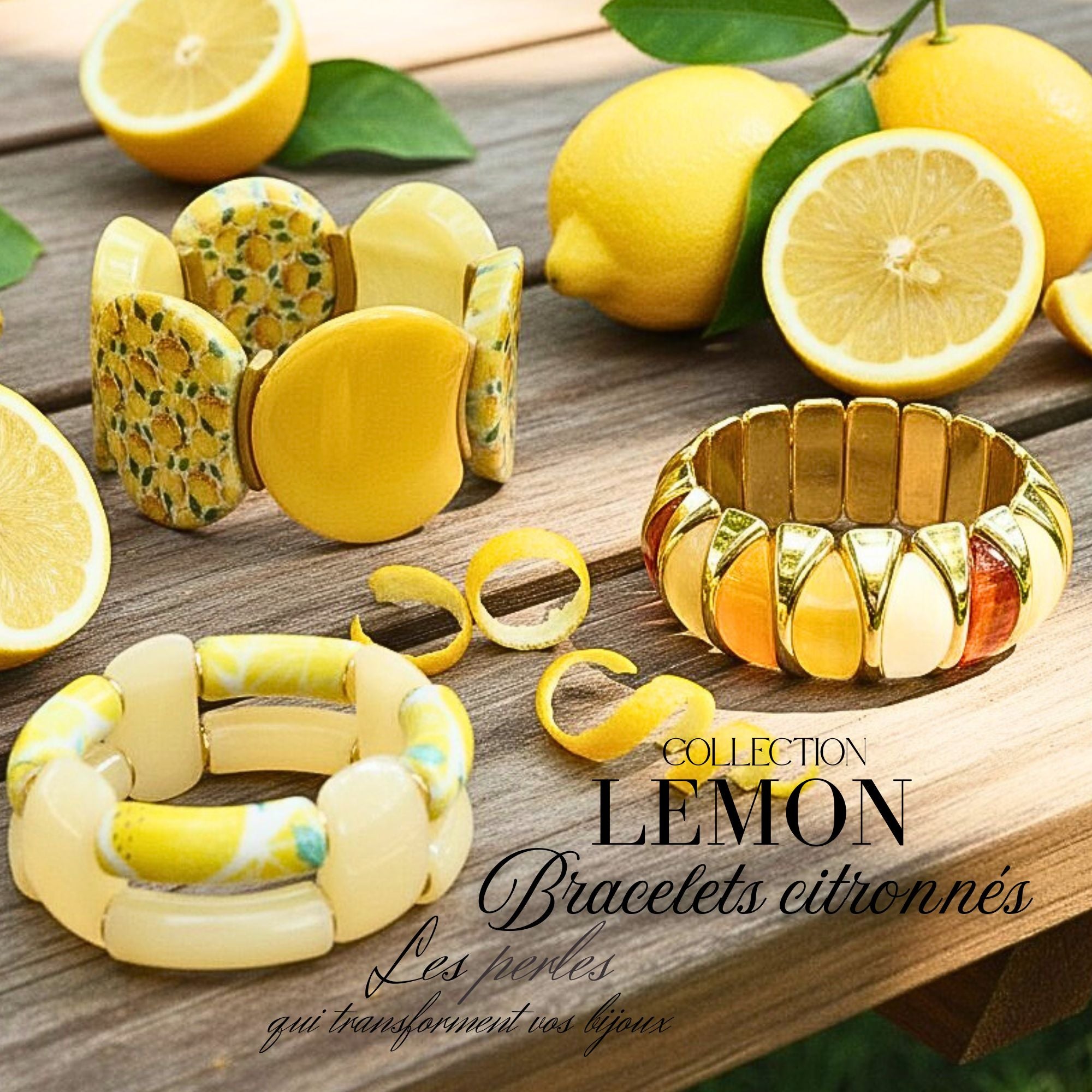 ARTSHOP Clementis Agrumes kit bracelet acrylique à monter