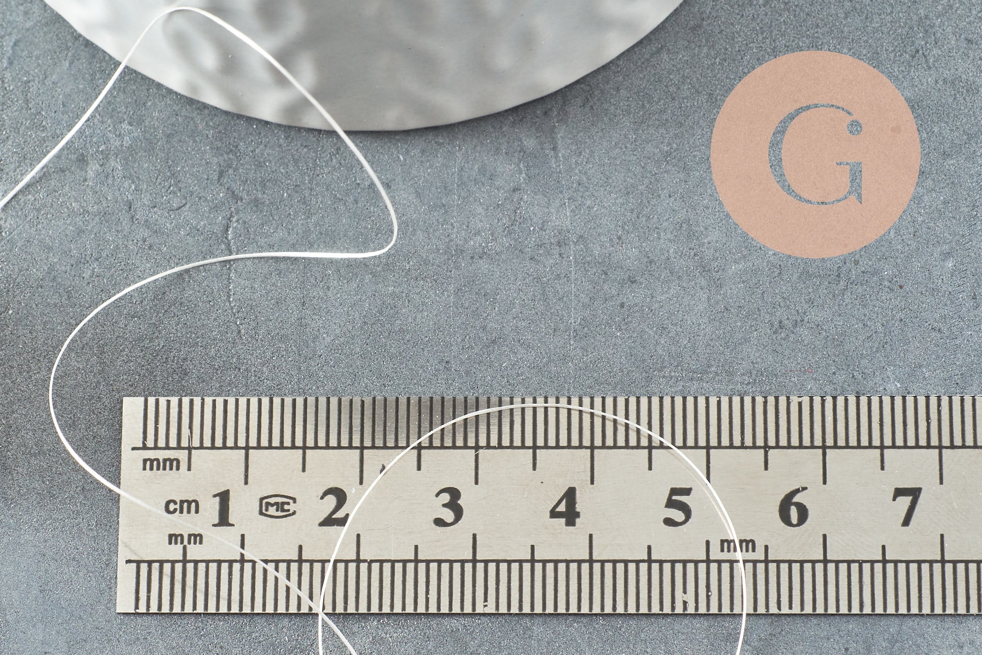 Gingerlily G10569 fil nylon beige 0.1mm rouleau 46m