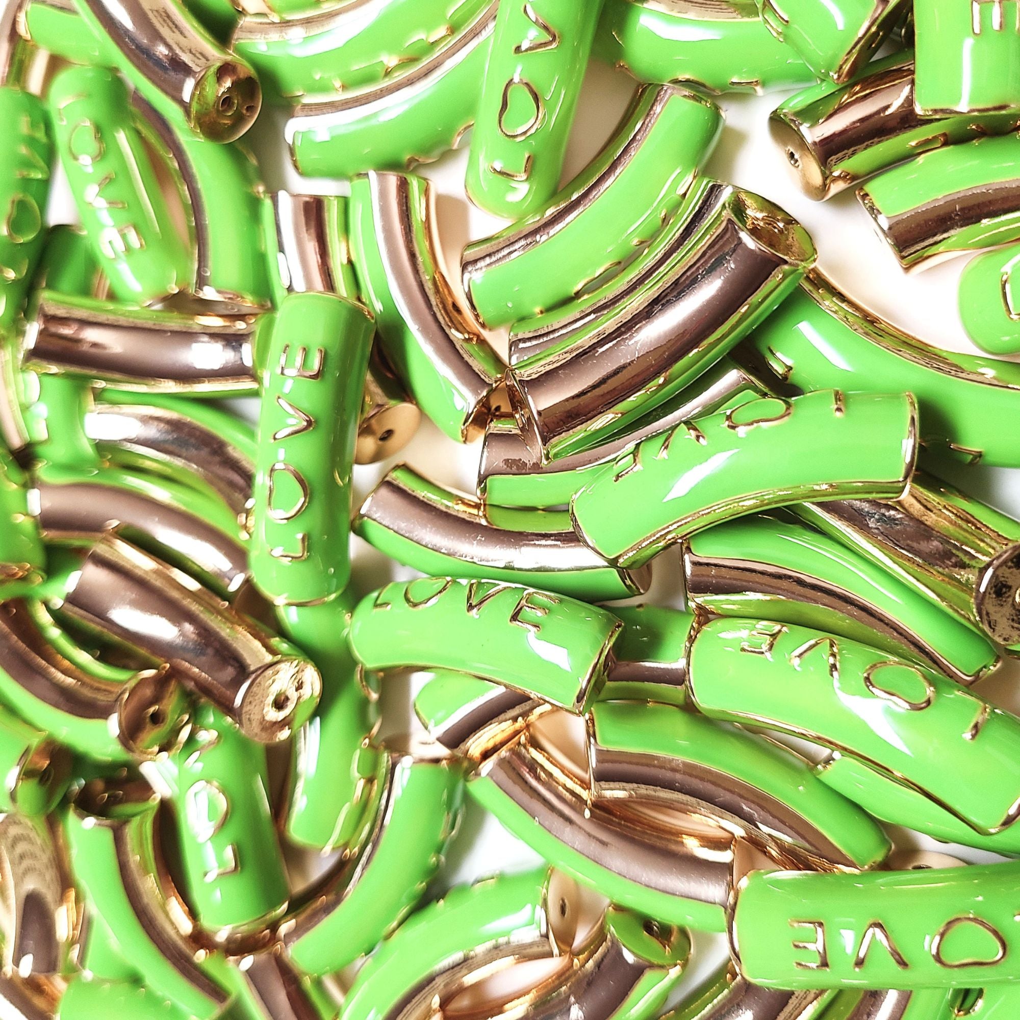 ARTSHOP Strass Émaillés 333 tube love vert anis x1