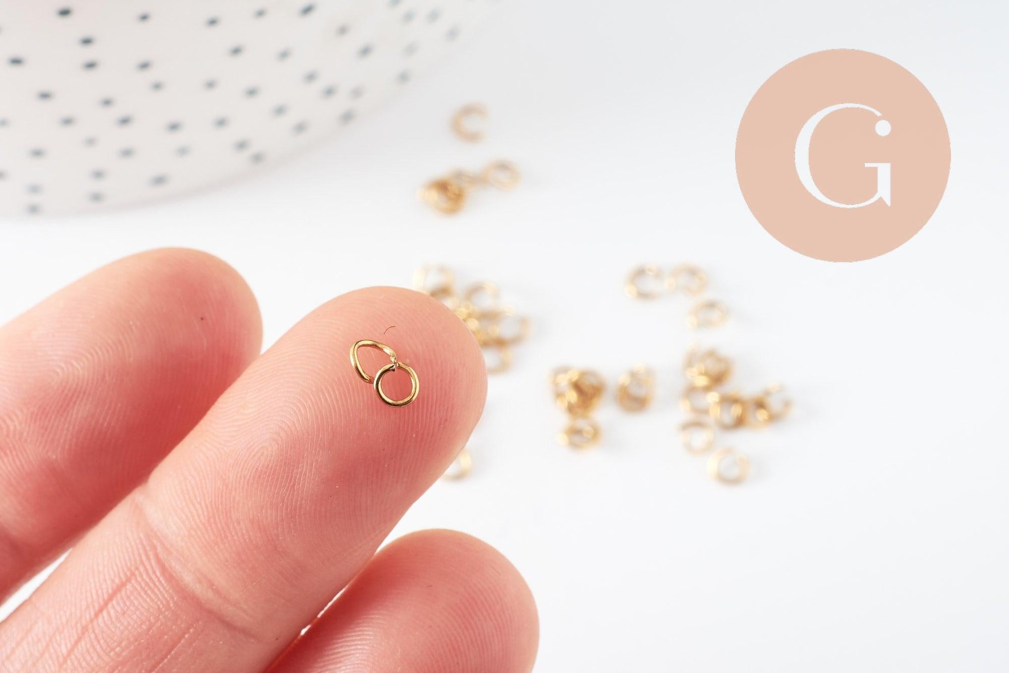 Gingerlily Perles Anneaux G9585 anneaux jonction dorés 3.5mm x50