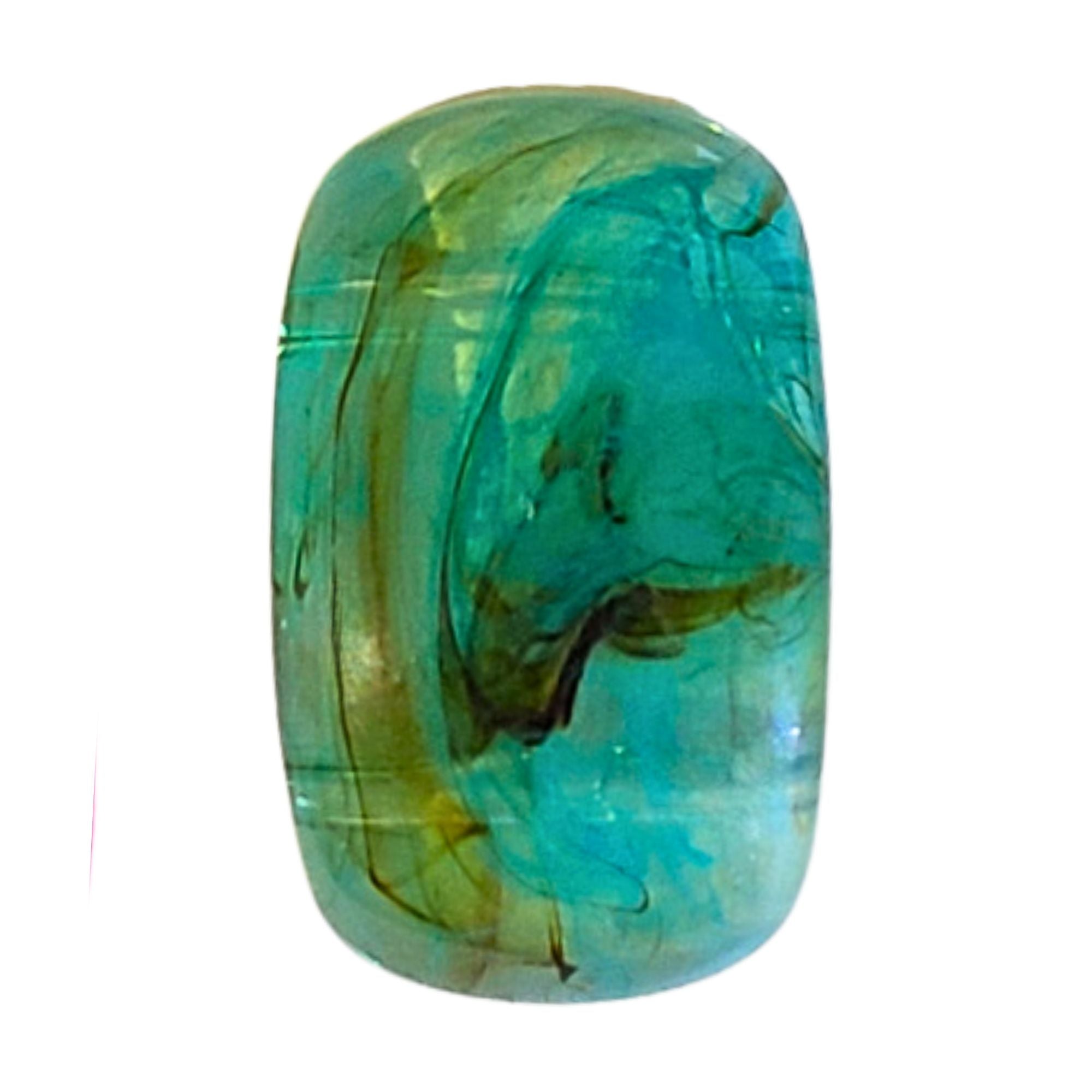 ARTSHOP Chamonyx 39 palet dôme vert d’eau marbré x1