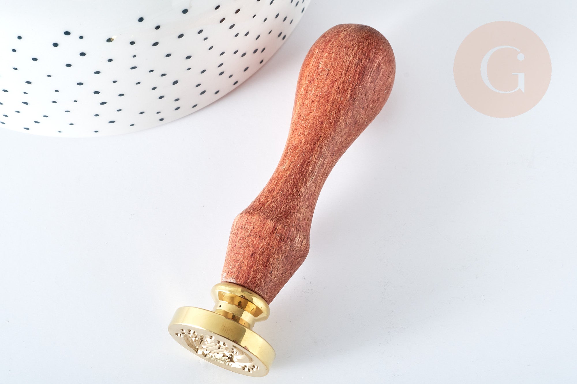 Gingerlily Sceau cristal et lune 25 mm x1