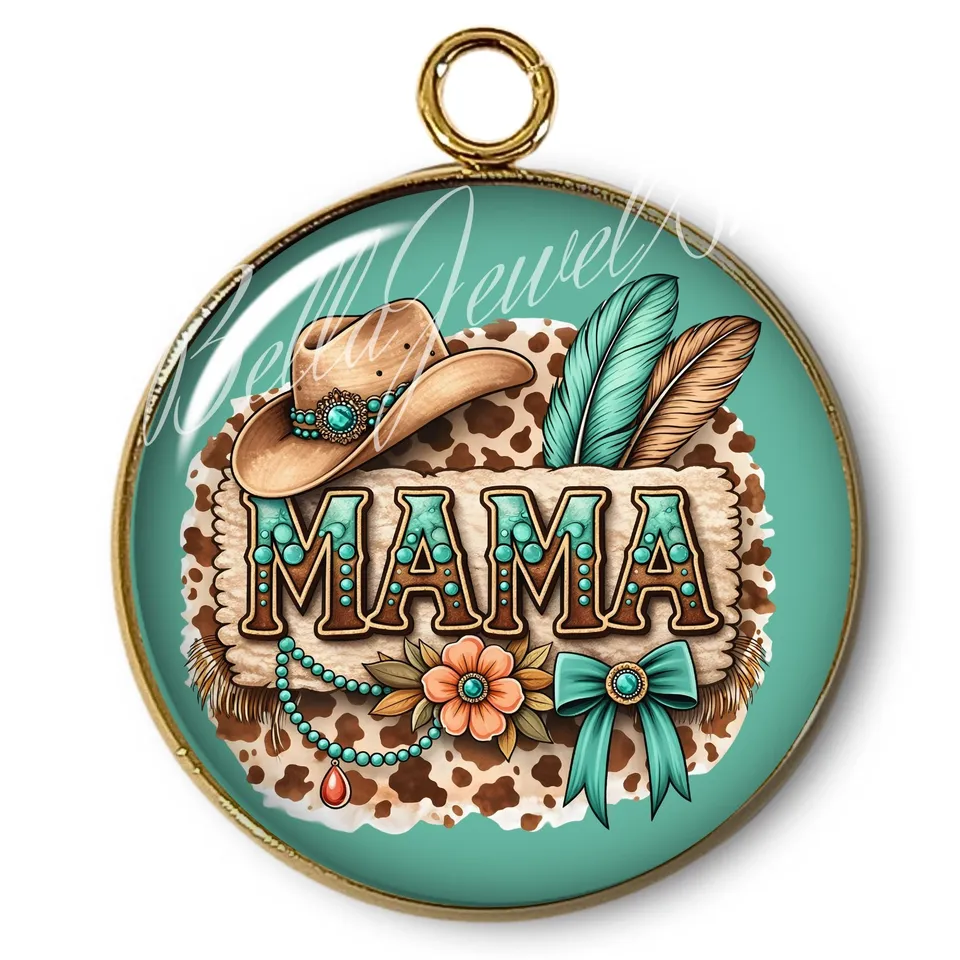 ARTSHOP Pendentifs 95 Intemporel MAMA plaqué or x1