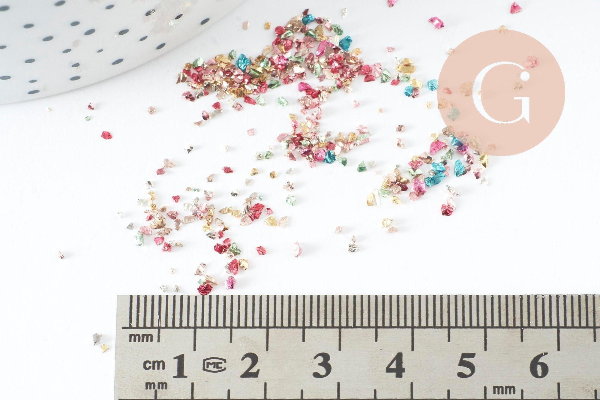 Gingerlily Sable verre multicolore 1-3mm 10g G9426