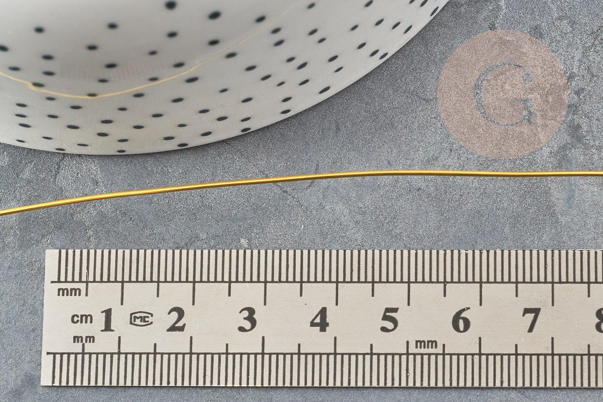 Gingerlily Fil cuivre doré 0,8mm bobine 3m