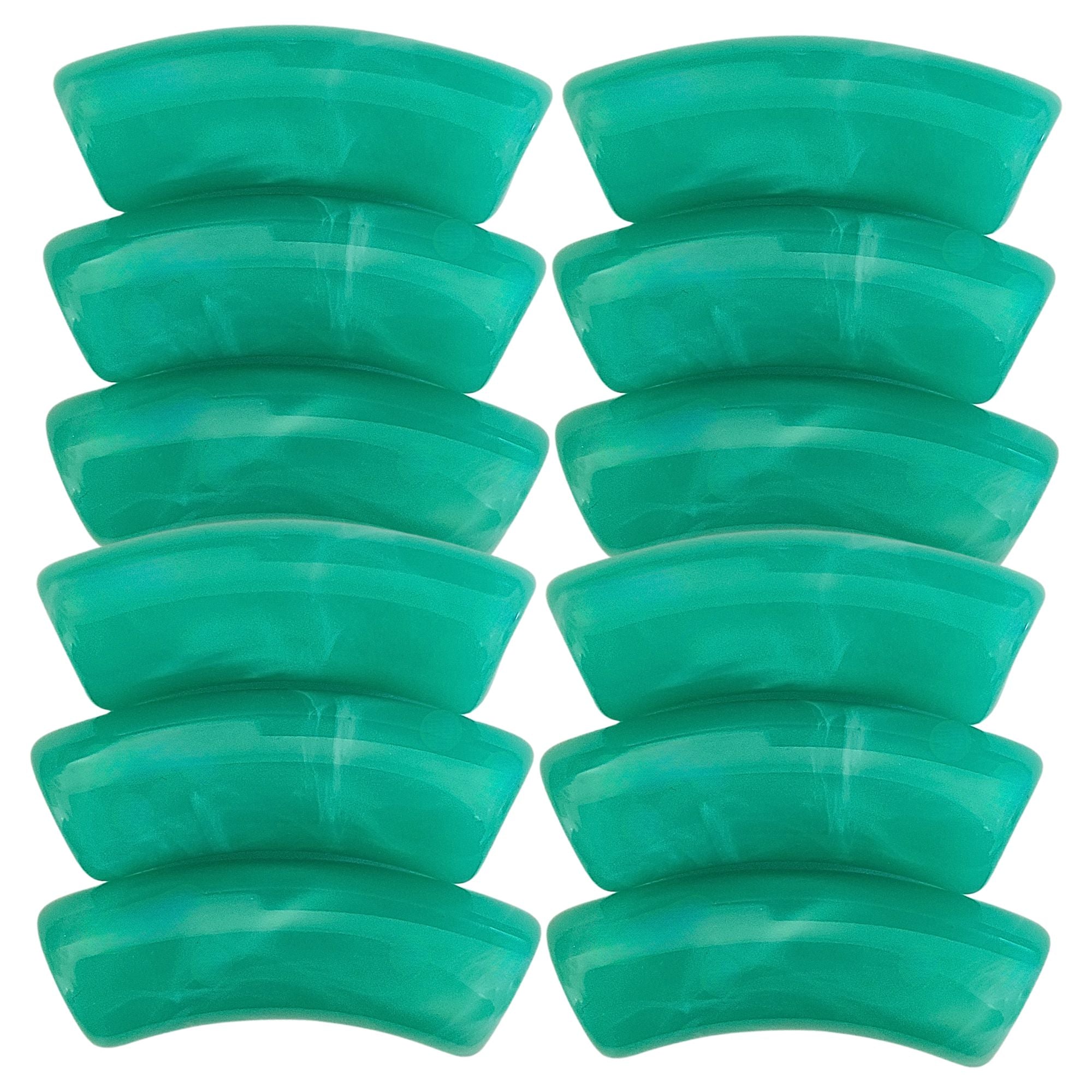 ARTSHOP Tubes Couleurs 9 perle tube 12MM vert d'eau marbré x1