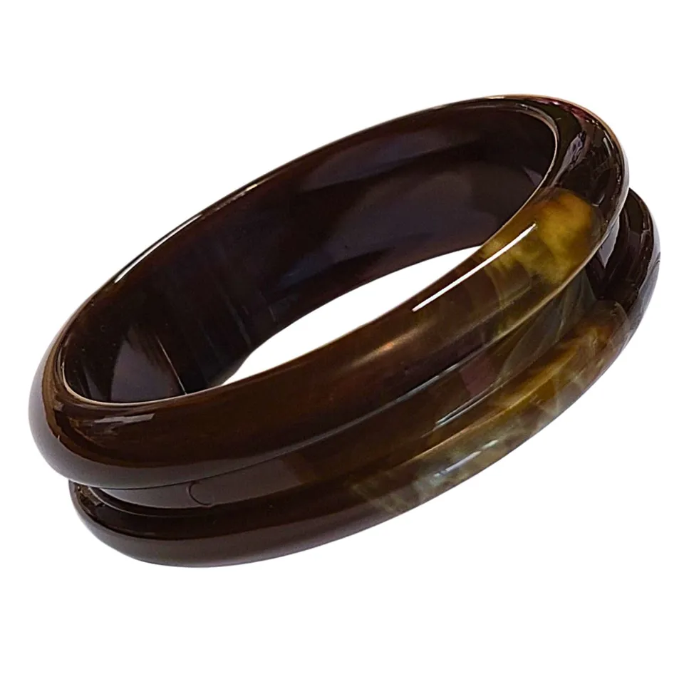 Artshop Bracelet interchangeable topaze marbré rainuré