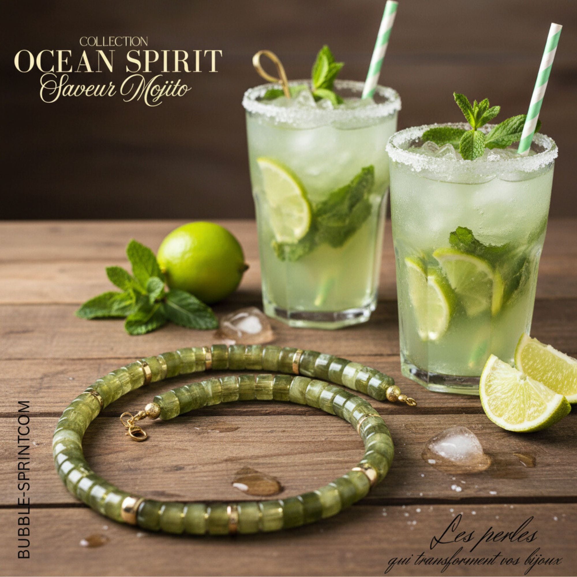 ARTSHOP Bijoux en KITS Collier Ocean Spirit Mojito 50 cm