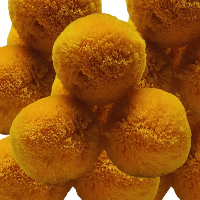 ARTSHOP Chouchous Balls 2 pompon boule mandarine 40 mm