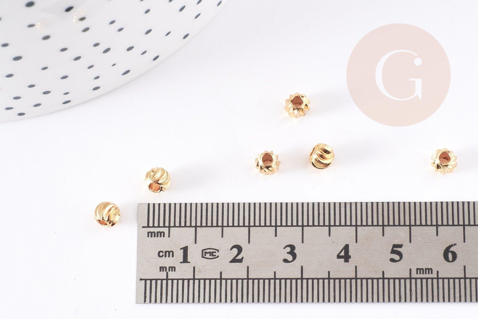 Gingerlily G9082 perles intercalaires laiton doré 5,5mm x10