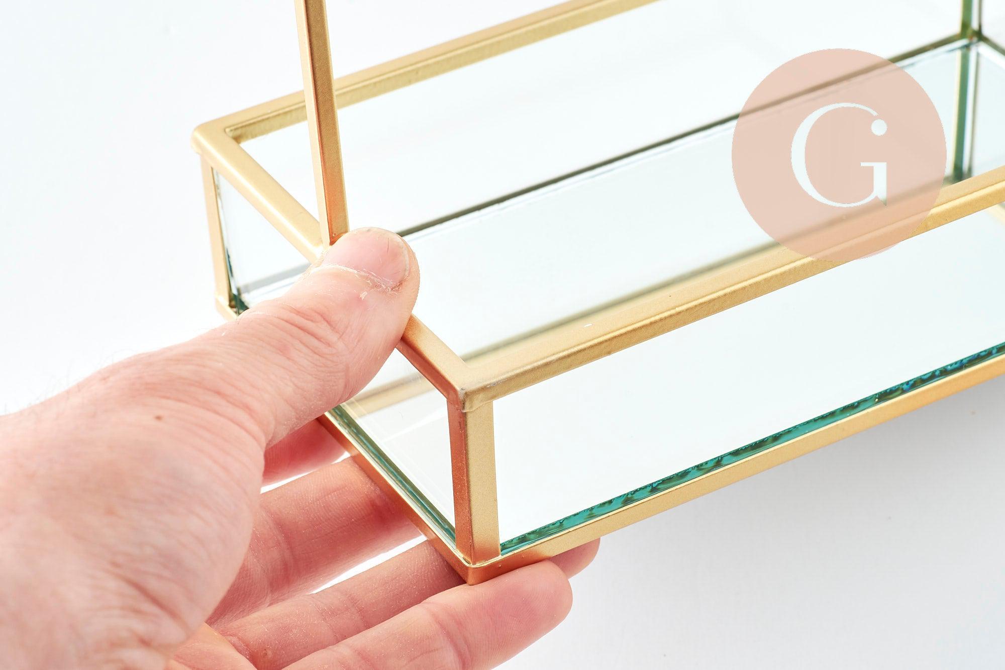 Gingerlily Présentoir à bijoux fer doré miroir G9395 x1