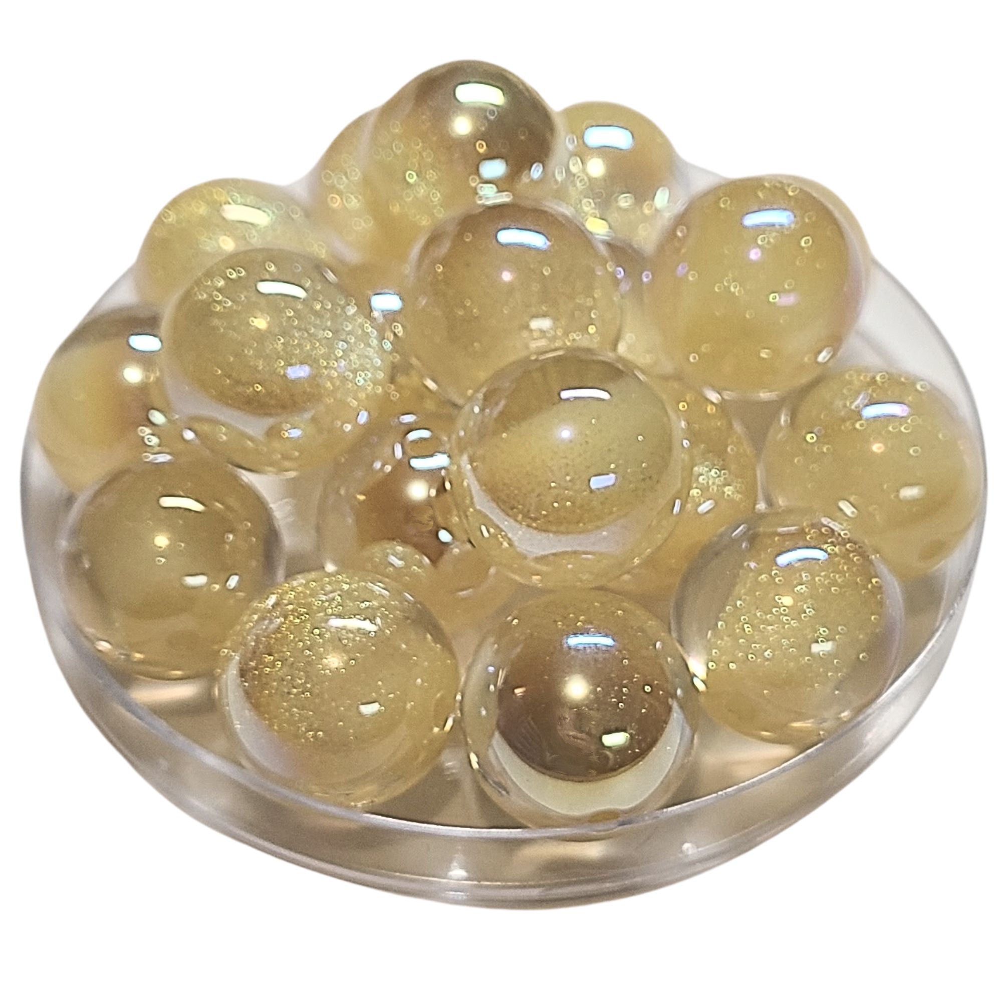ARTSHOP Glitter AB Miel boule acrylique 20 mm x1