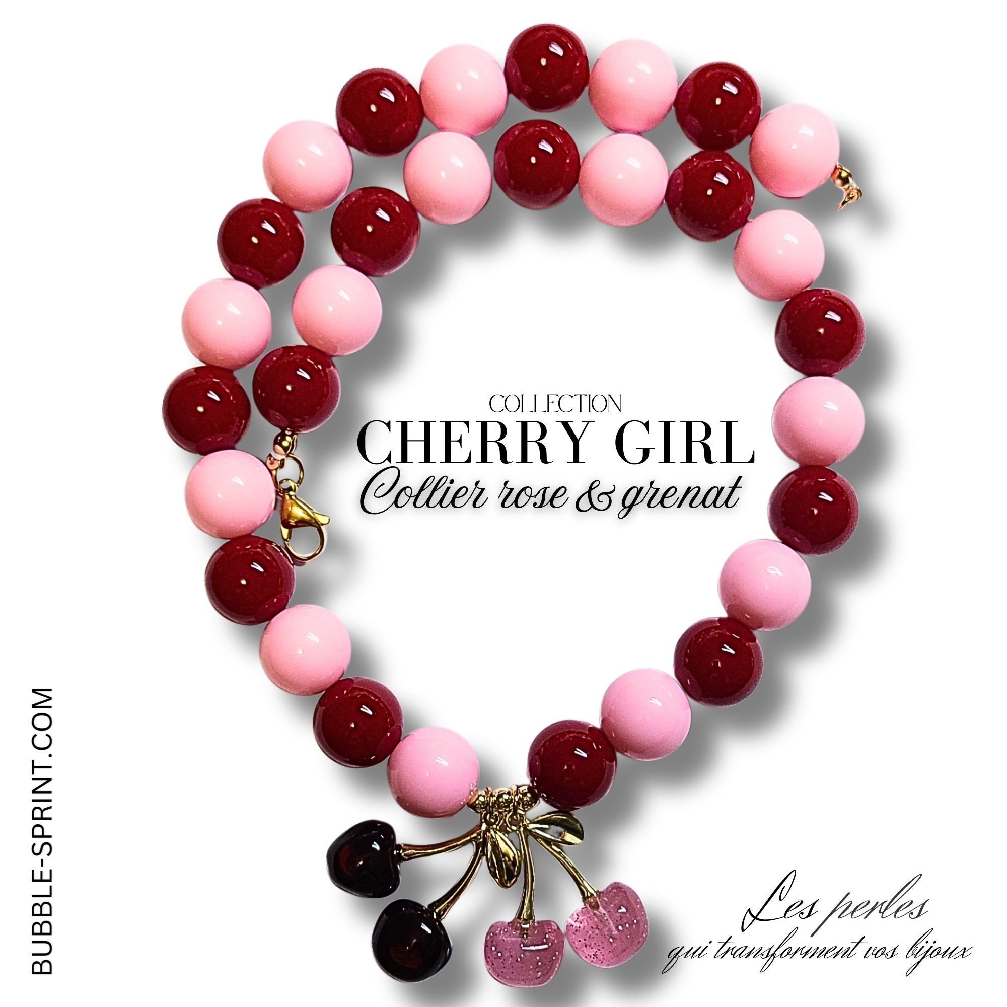 ARTSHOP Cherry Girl Rose collier perles kit à faire 48CM