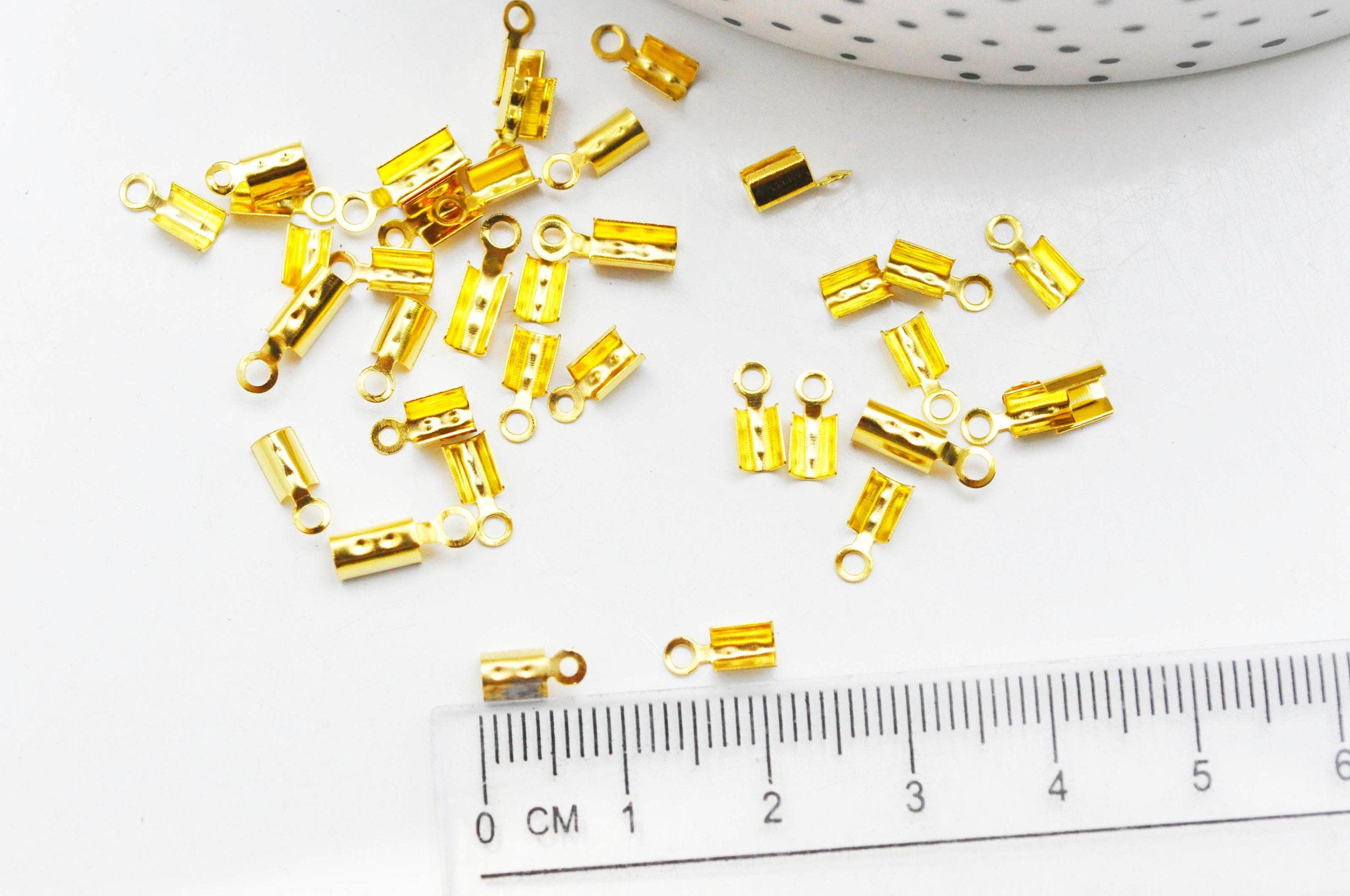 Gingerlily Perles G4768 embout corde doré à pincer 8mm lot 50
