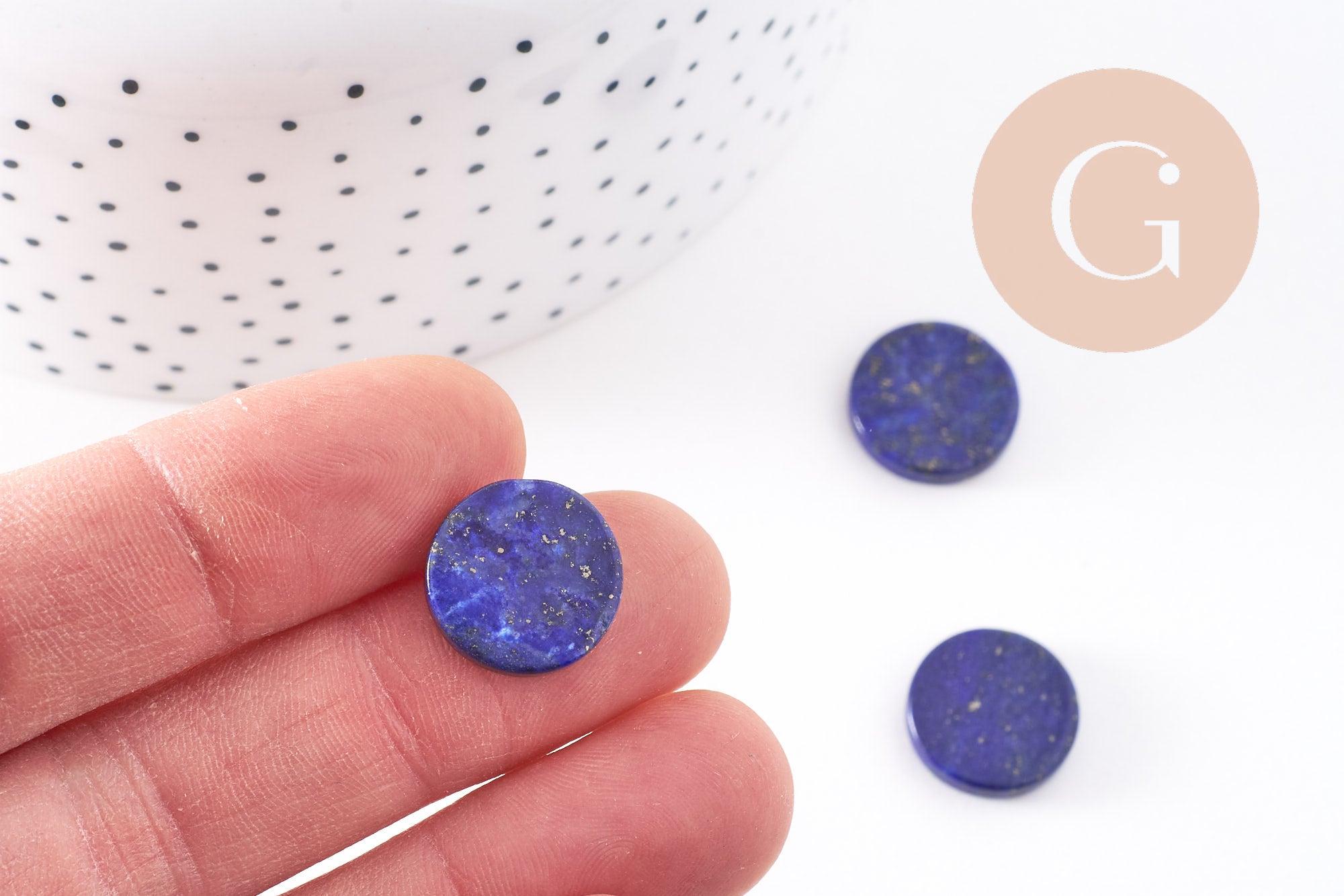 Gingerlily Pierres G10214 cabochon lapis lazuli 15mm bleu x1
