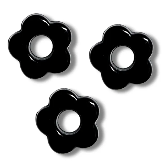ARTSHOP Flower Power 33 Fleur Baby cabochon 20 mm noir
