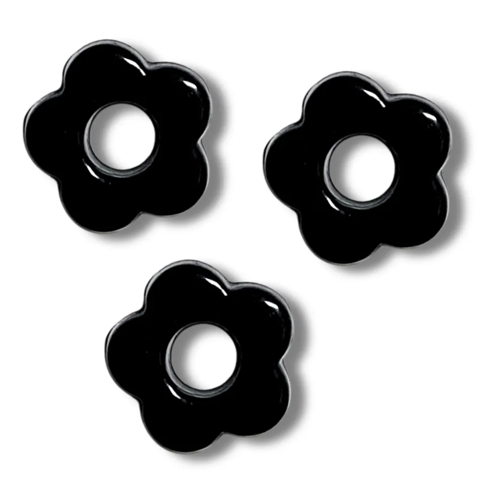 ARTSHOP Flower Power 33 Fleur Baby cabochon 20 mm noir