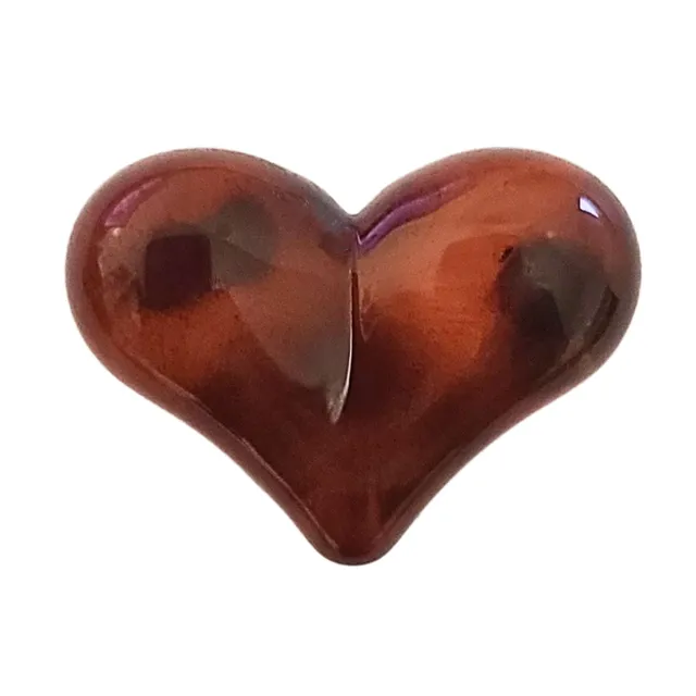 ARTSHOP HeartLine breloque coeur léopard caramel 22mm x1