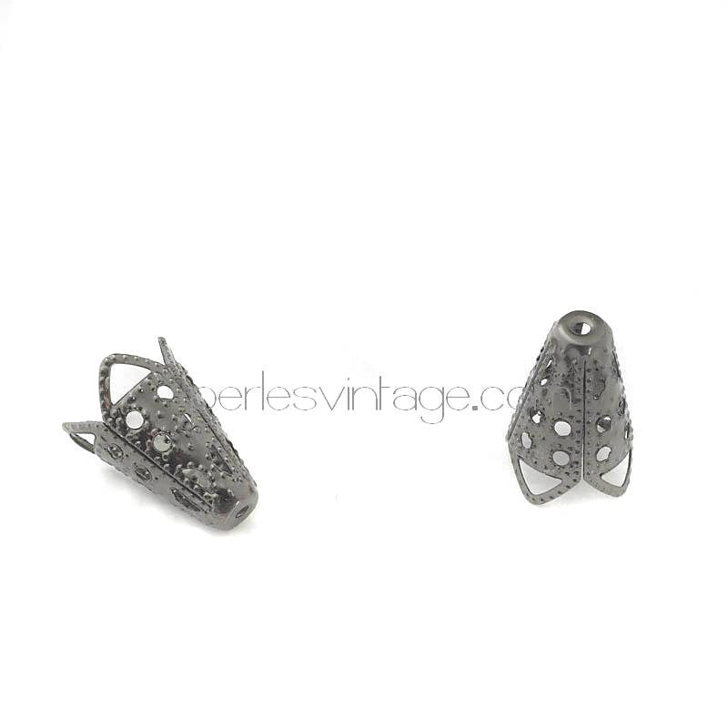 Gingerlily Perles G689 cônes noirs dentelle 1,6 cm x10