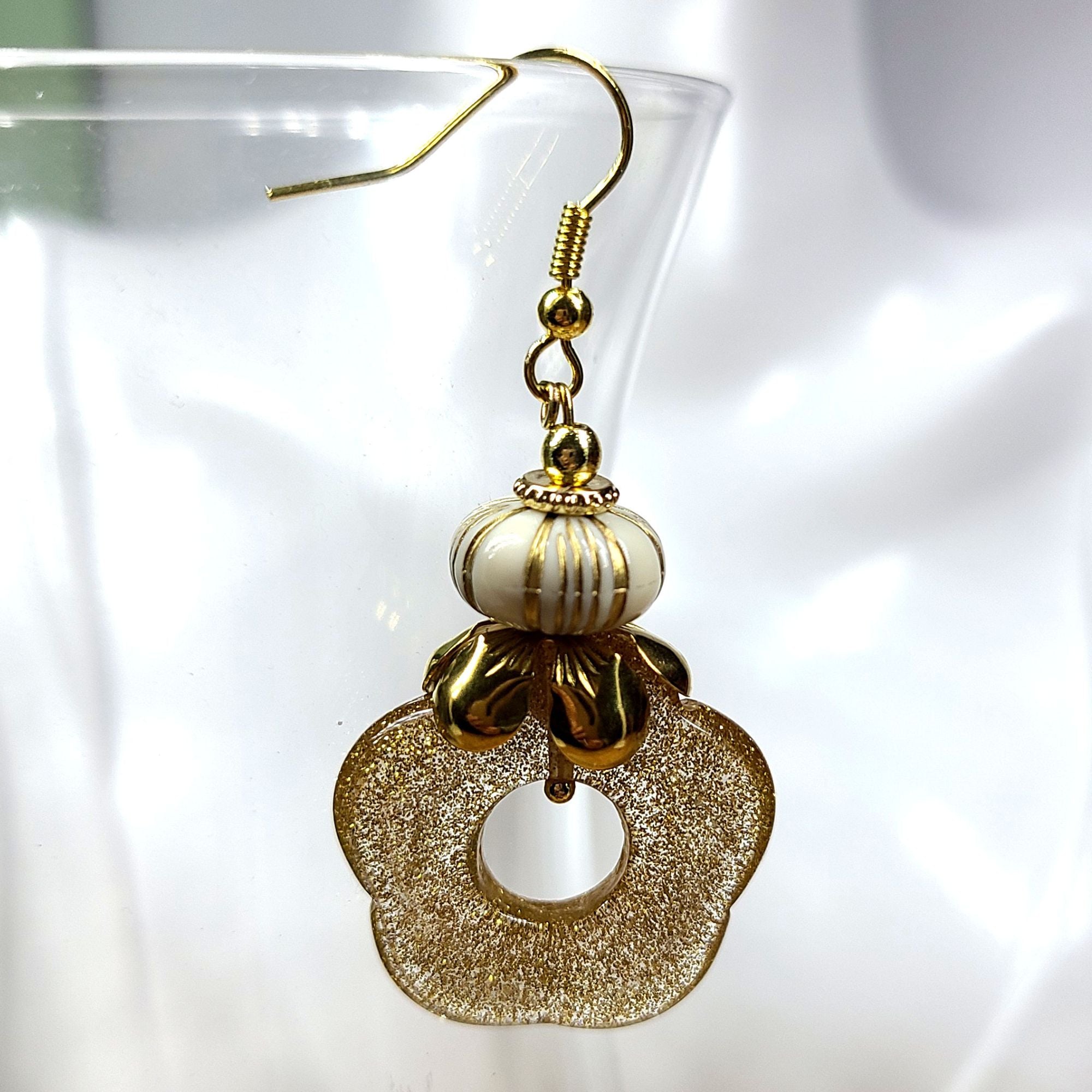 ARTSHOP Perles Vintage perle résine ivoire 1028 x10