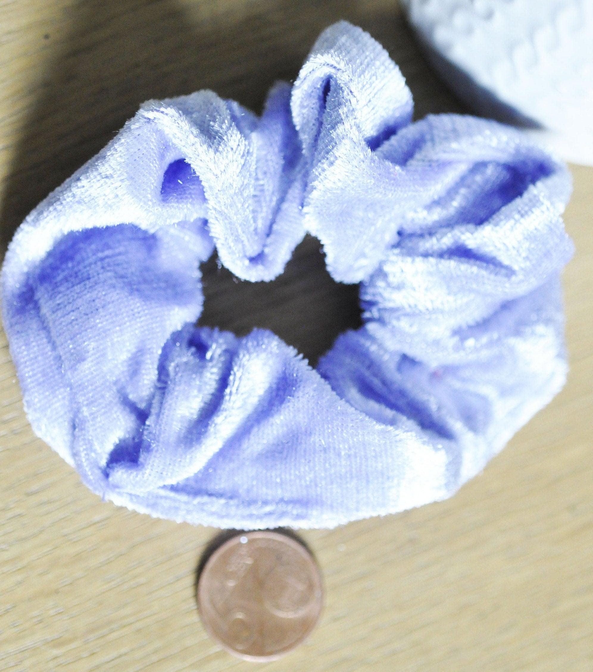 Gingerlily G5076 chouchou scrunchy velours violet lilas