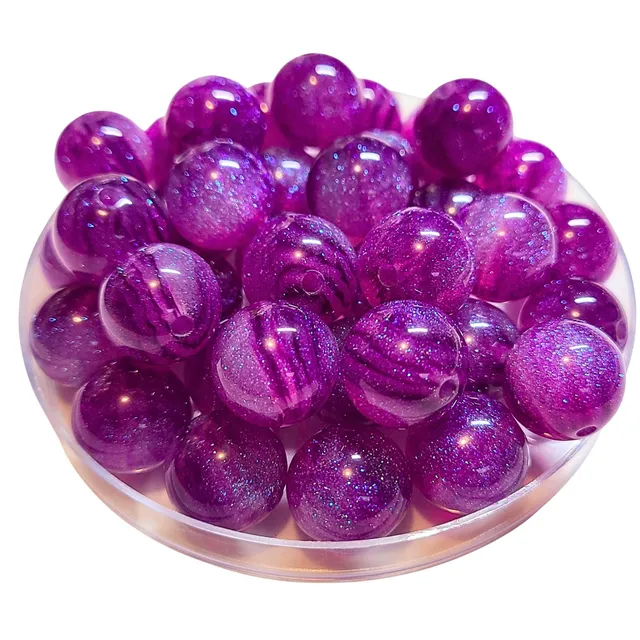 ARTSHOP Boules Glitters 308 perle violette 16 mm x1