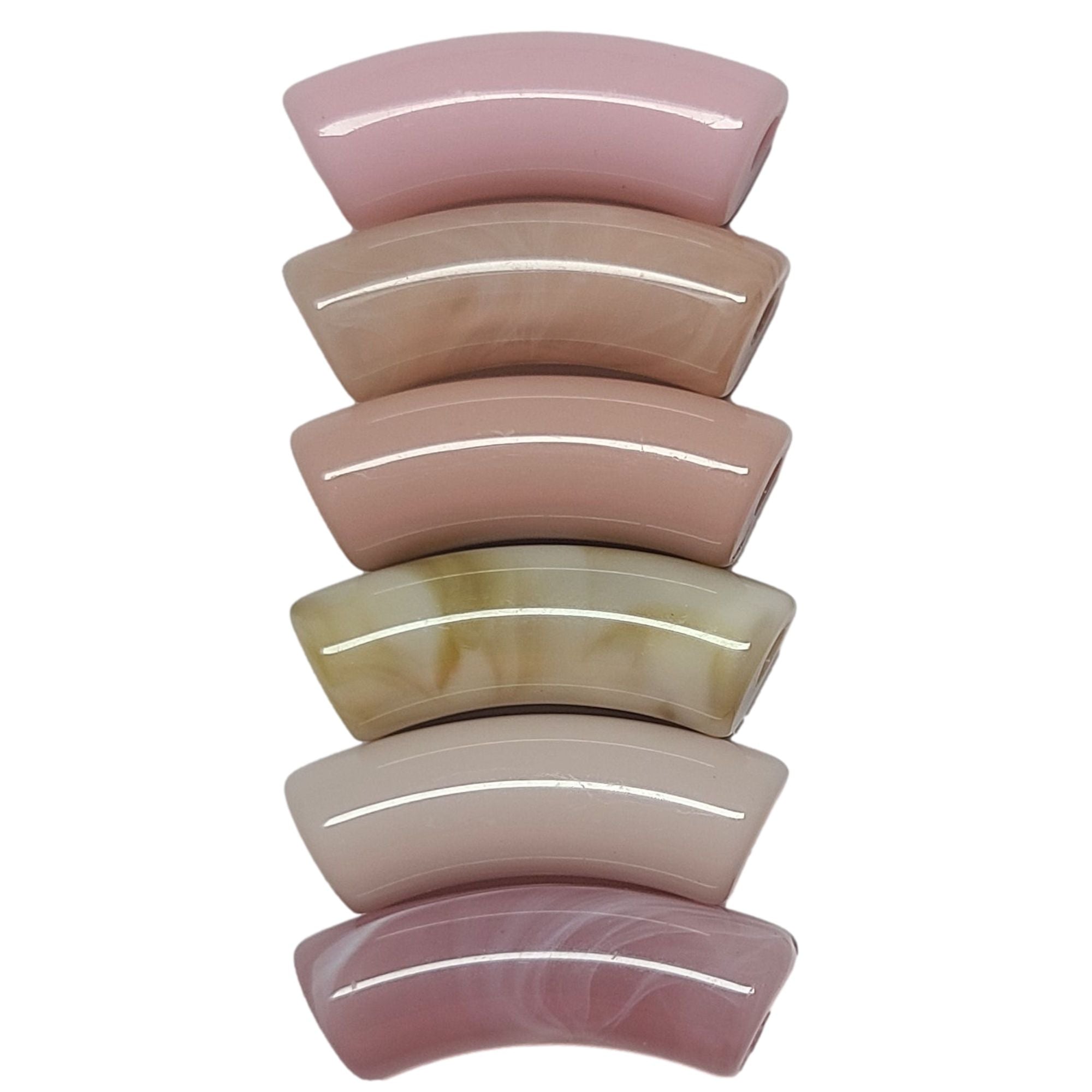 ARTSHOP Camaieux 155 lot 6 tubes incurvés 12MM rose