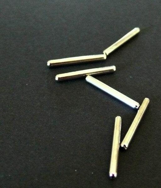 Gingerlily Apprêts tubes droits nickel 1,5cm x10