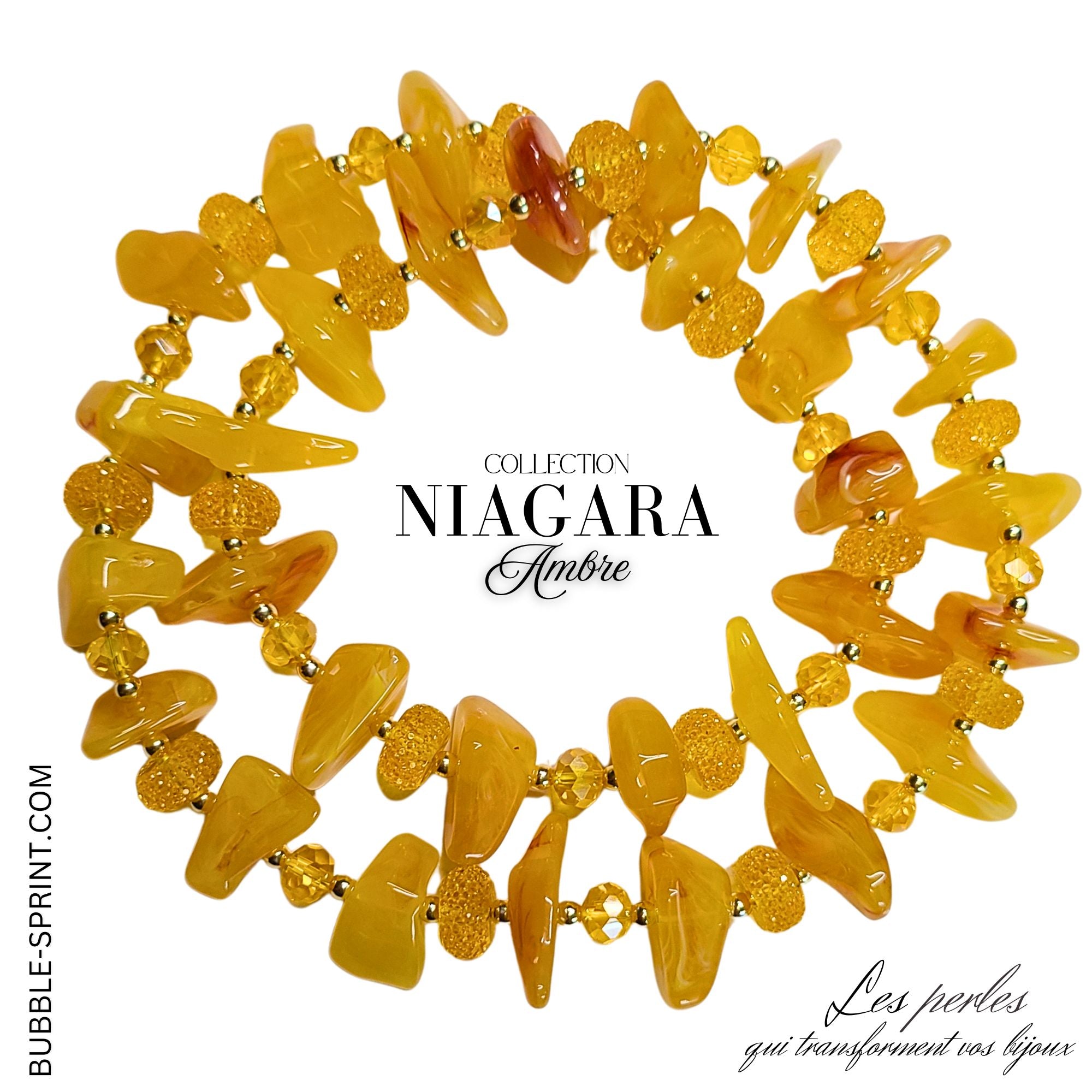 ARTSHOP Niagara Ambre collier 52cm kit à faire