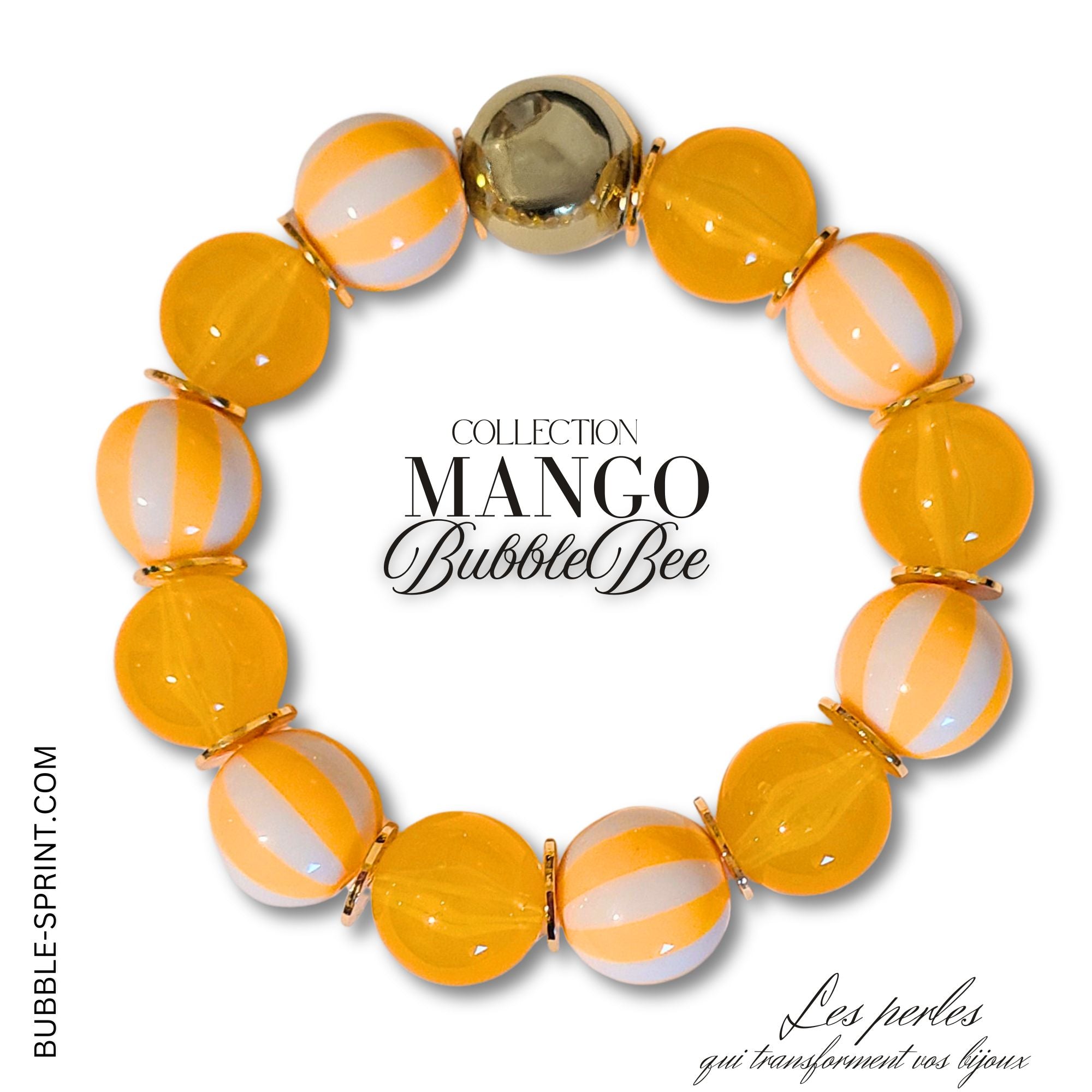 ARTSHOP Mango Bracelet BubbleBee kit élastique acrylique