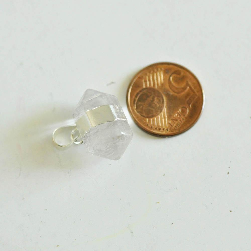 Gingerlily G2484 pendentif pointe cristal argenté 22mm