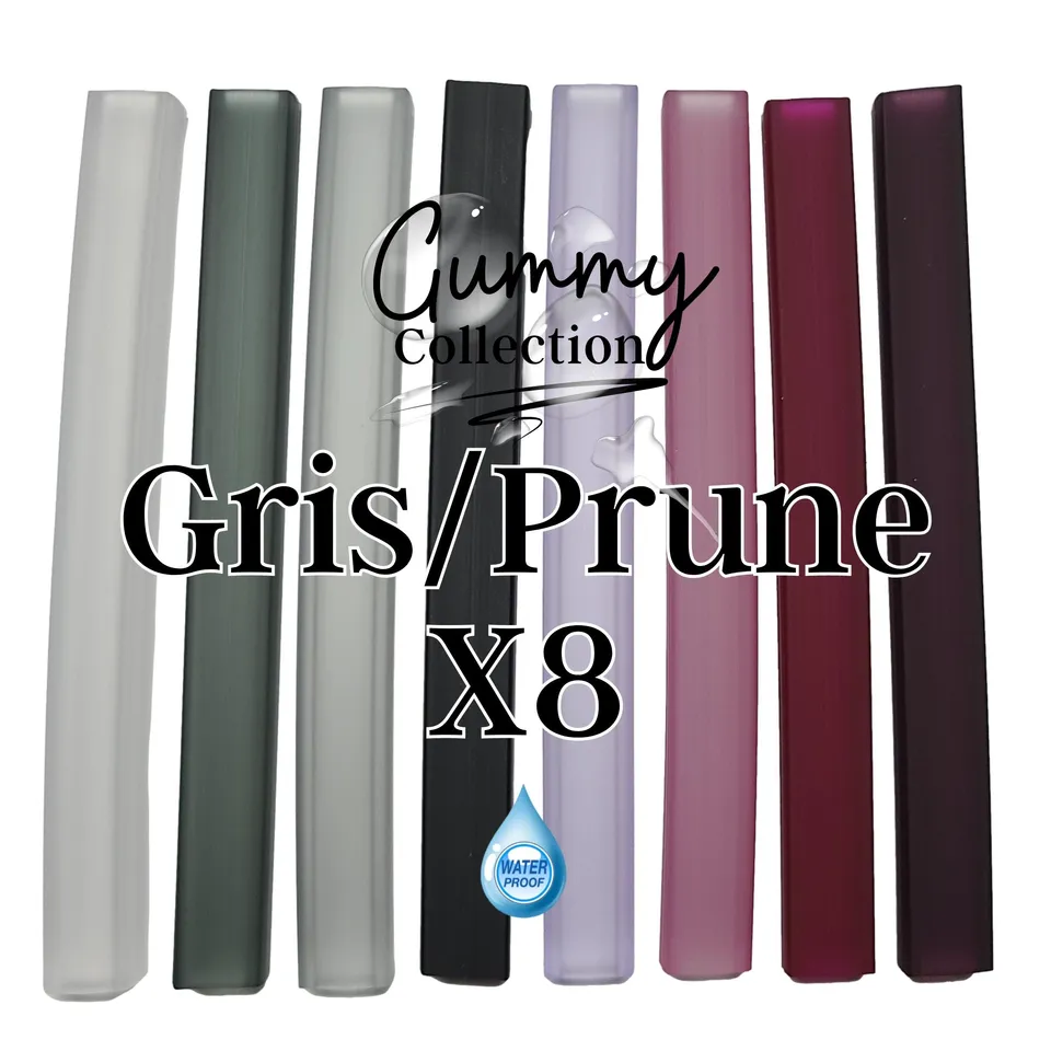 ARTSHOP Gummy Camaïeu 4 Lot 8 tubes silicone 10 mm