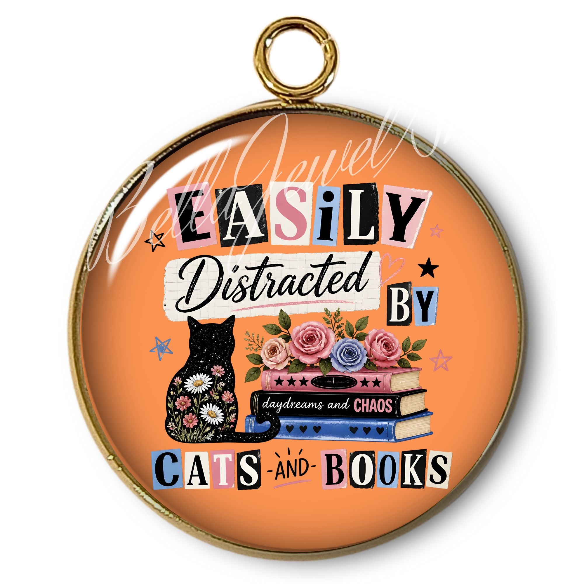 ARTSHOP Intemporel 121 pendentif chat plaqué or 24K x1