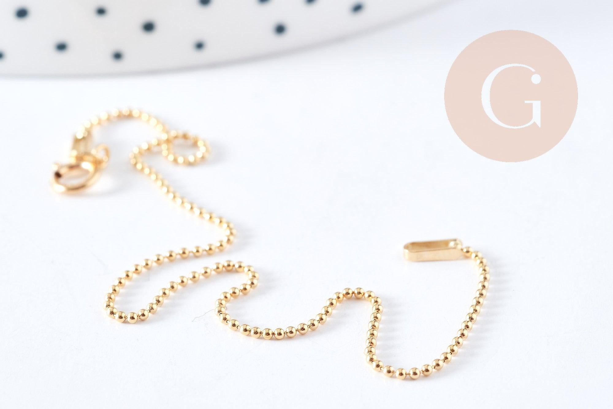 Gingerlily Bracelet chaîne boule G8213 gold-filled doré 17,8cm