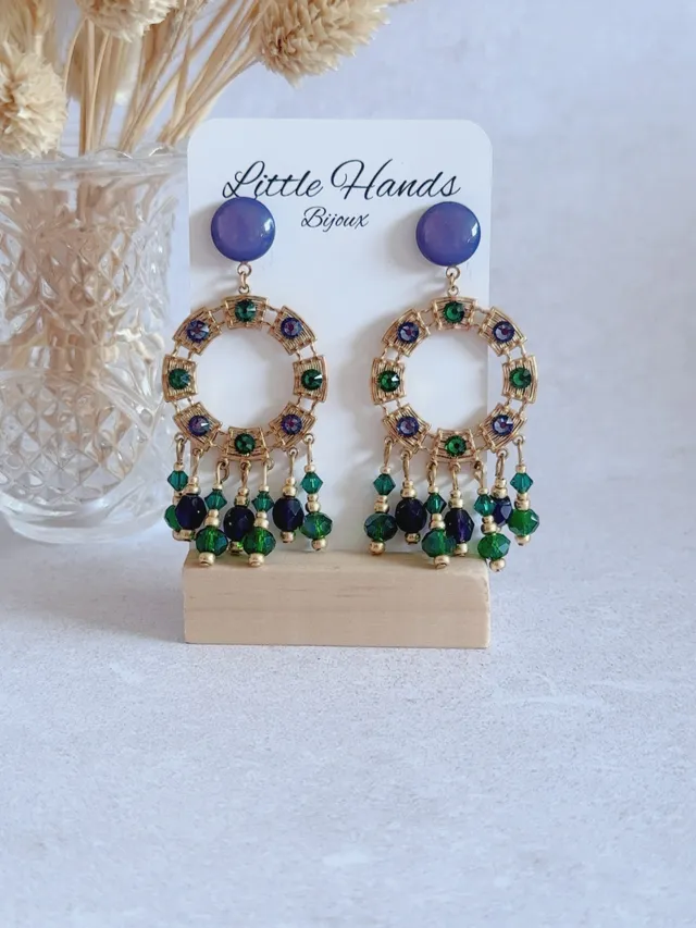 Little Hands Calypso boucles d'oreilles Purple Jungle