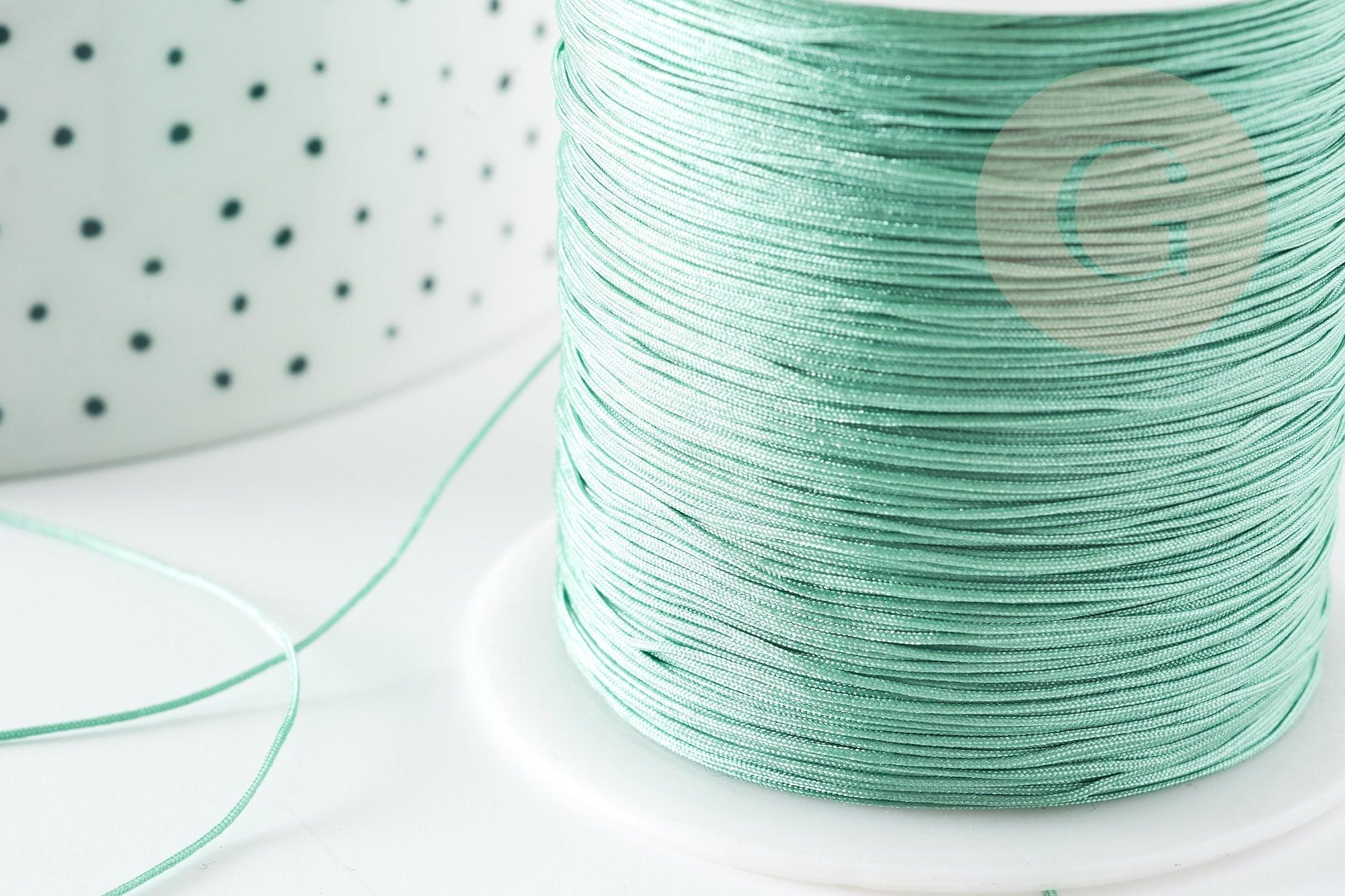 Gingerlily fil de jade G9340 cordon turquoise clair 0.5mm 1m