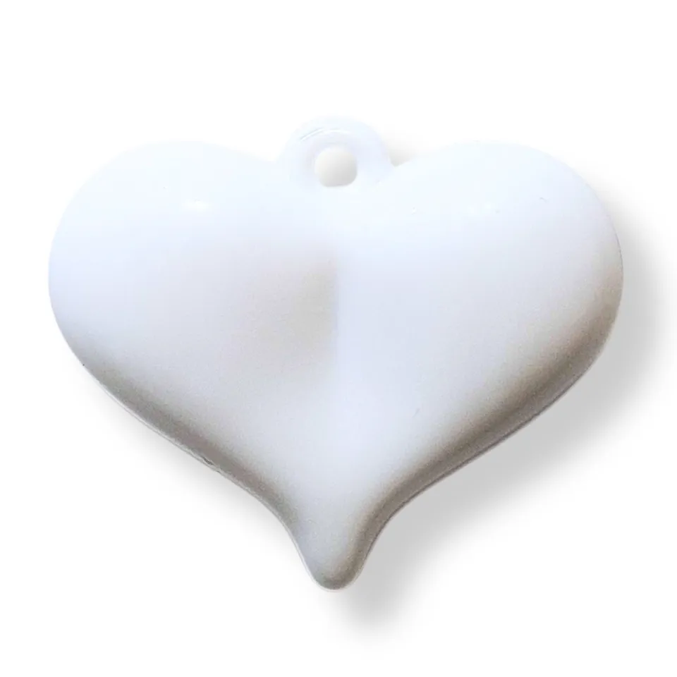ARTSHOP HeartLine cœur MAXI blanc perle acrylique x1