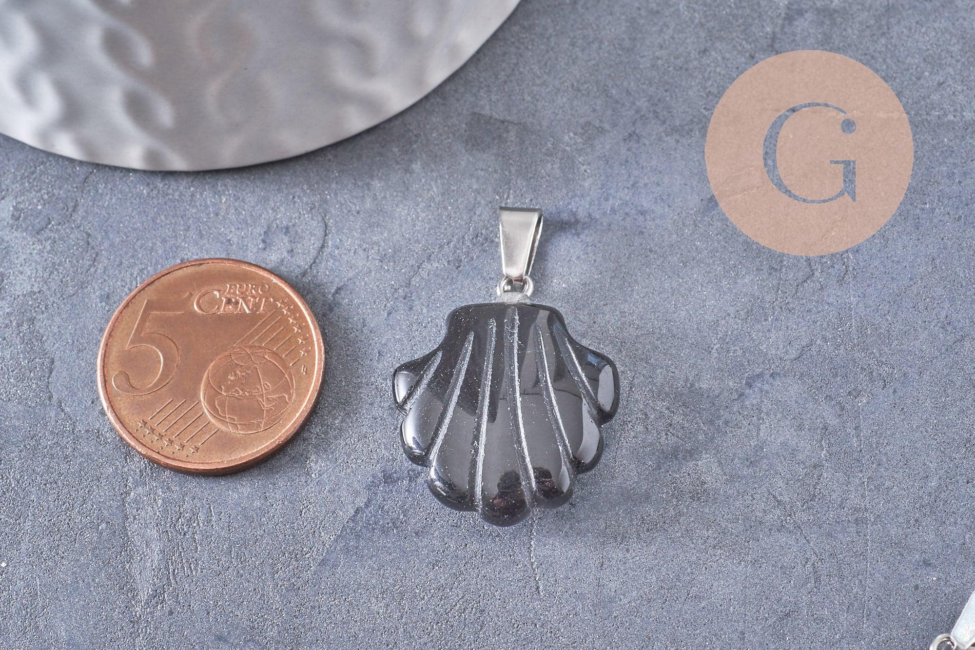 Gingerlily Pendentif coquillage G10344 pendentif pierre 22-25mm
