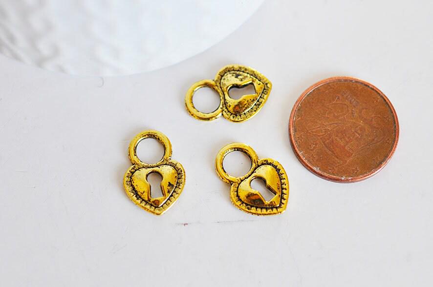 Gingerlily G949 pendentif coeur doré 17mm x5