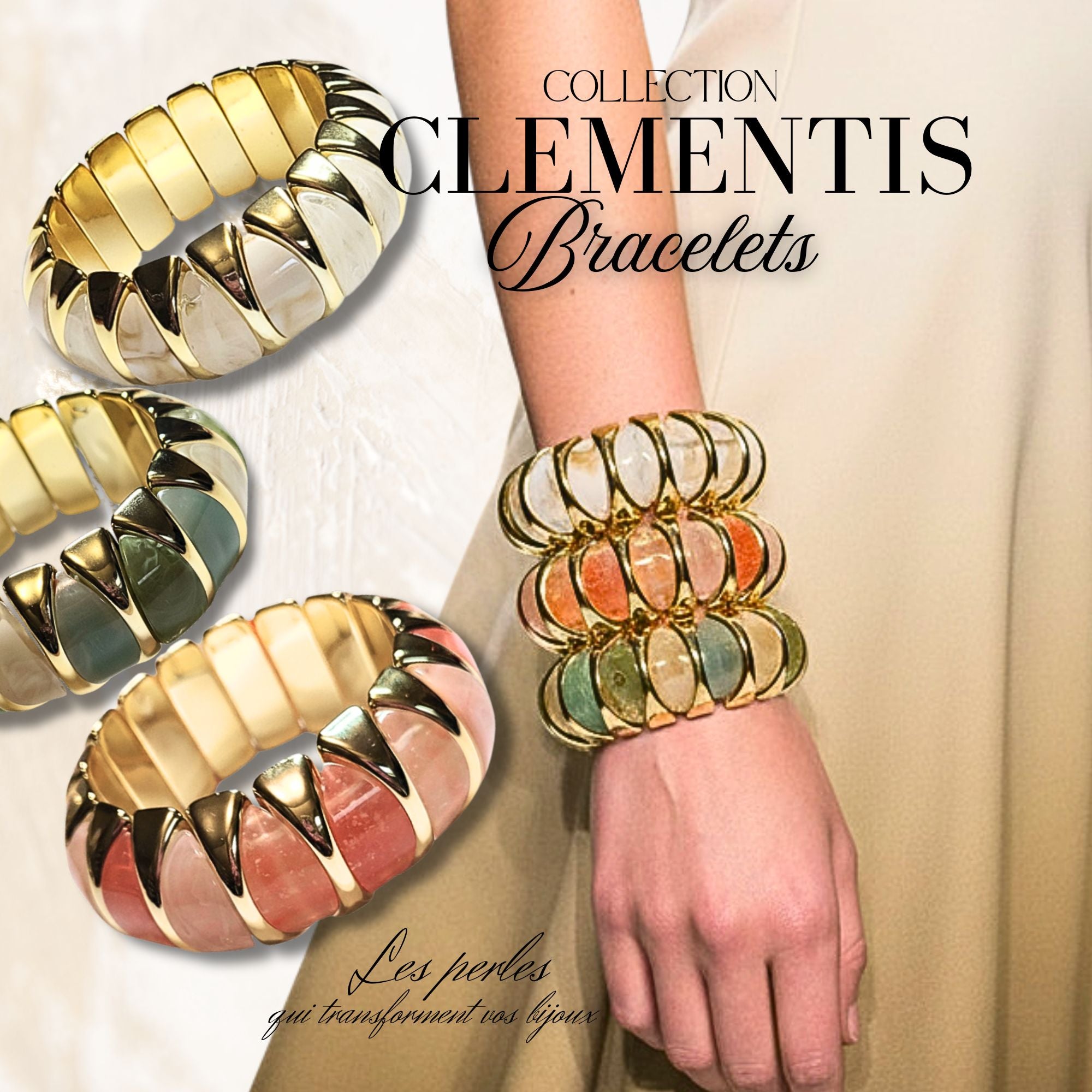 ARTSHOP Bijoux en KITS Clementis Kiwi kit bracelet