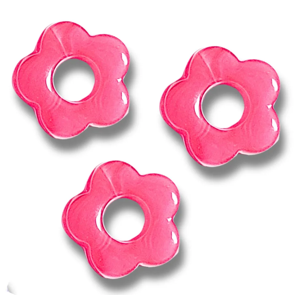 ARTSHOP Flower power fleur BABY capucine fuchsia 20mm