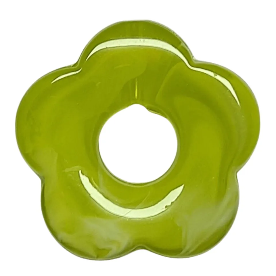 ARTSHOP Flower 38 fleur capucine vert chartreux 27mm x1