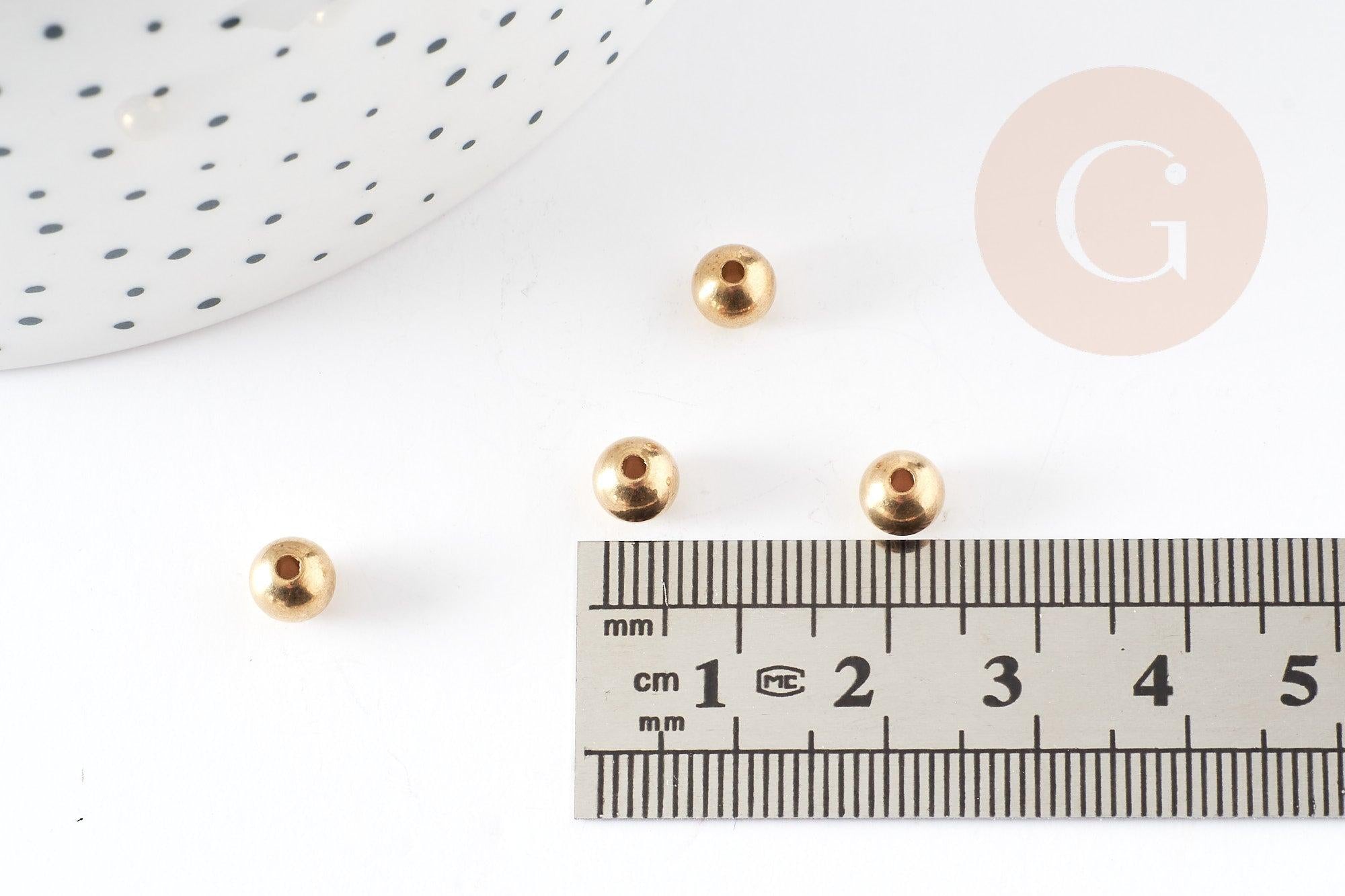 Gingerlily Perles pour bijoux DIY perle intercalaire G0179 doré x10