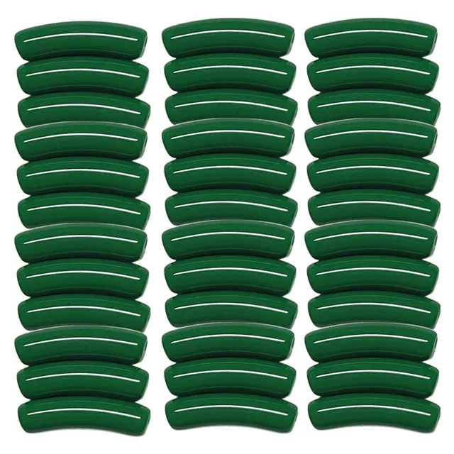 ARTSHOP TINY Tubes 34 perles vert émeraude x10