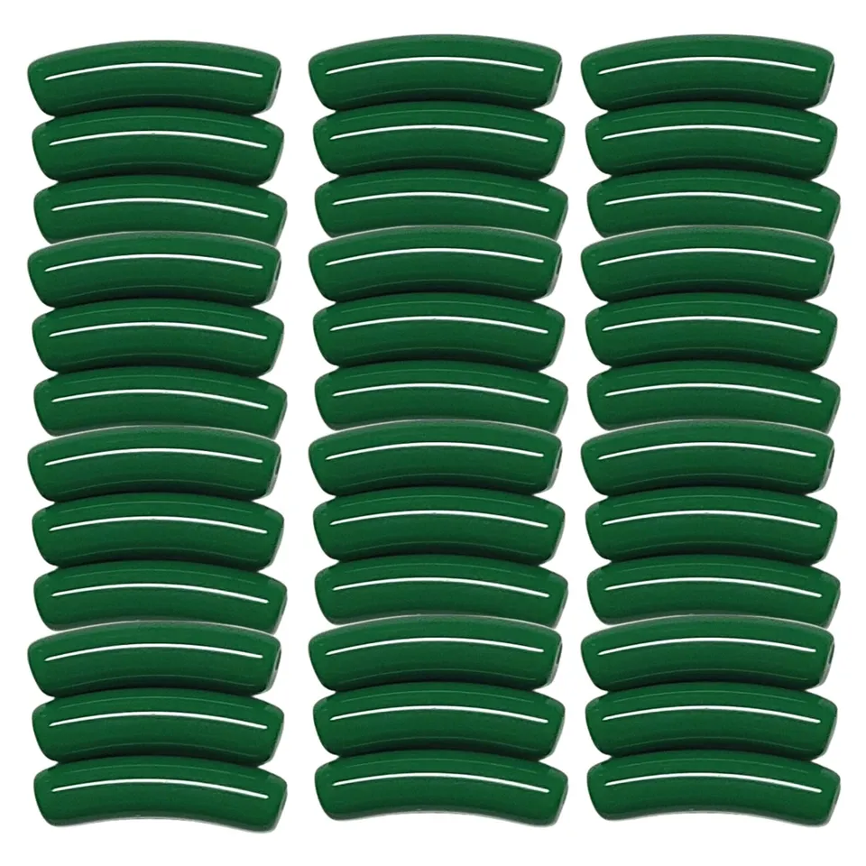 ARTSHOP TINY Tubes 34 perles vert émeraude x10