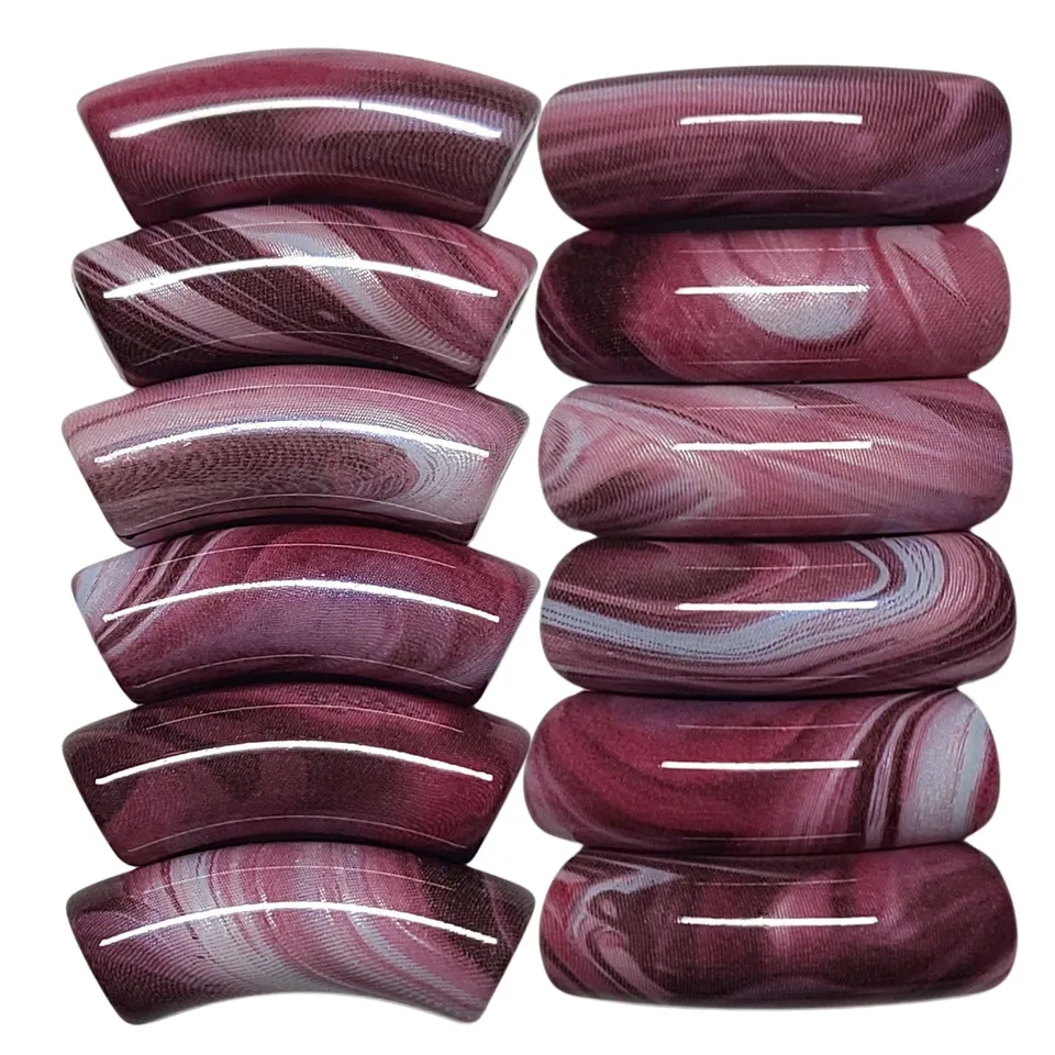 ARTSHOP Tubes DESIGN 1024 perle ondulé violet 12mm x1