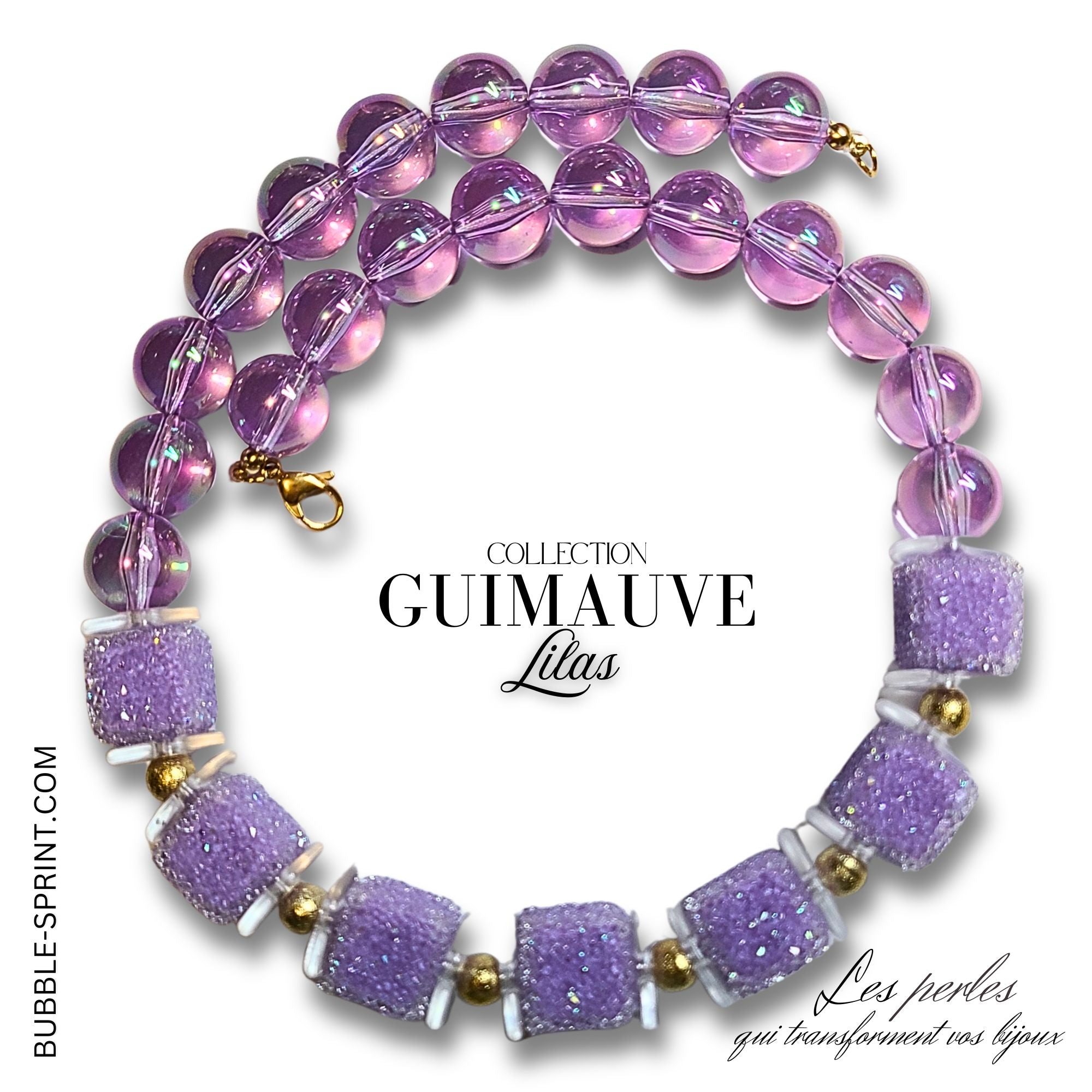 ARTSHOP Boules 16mm 324 Lilas Acrylique x15 perles