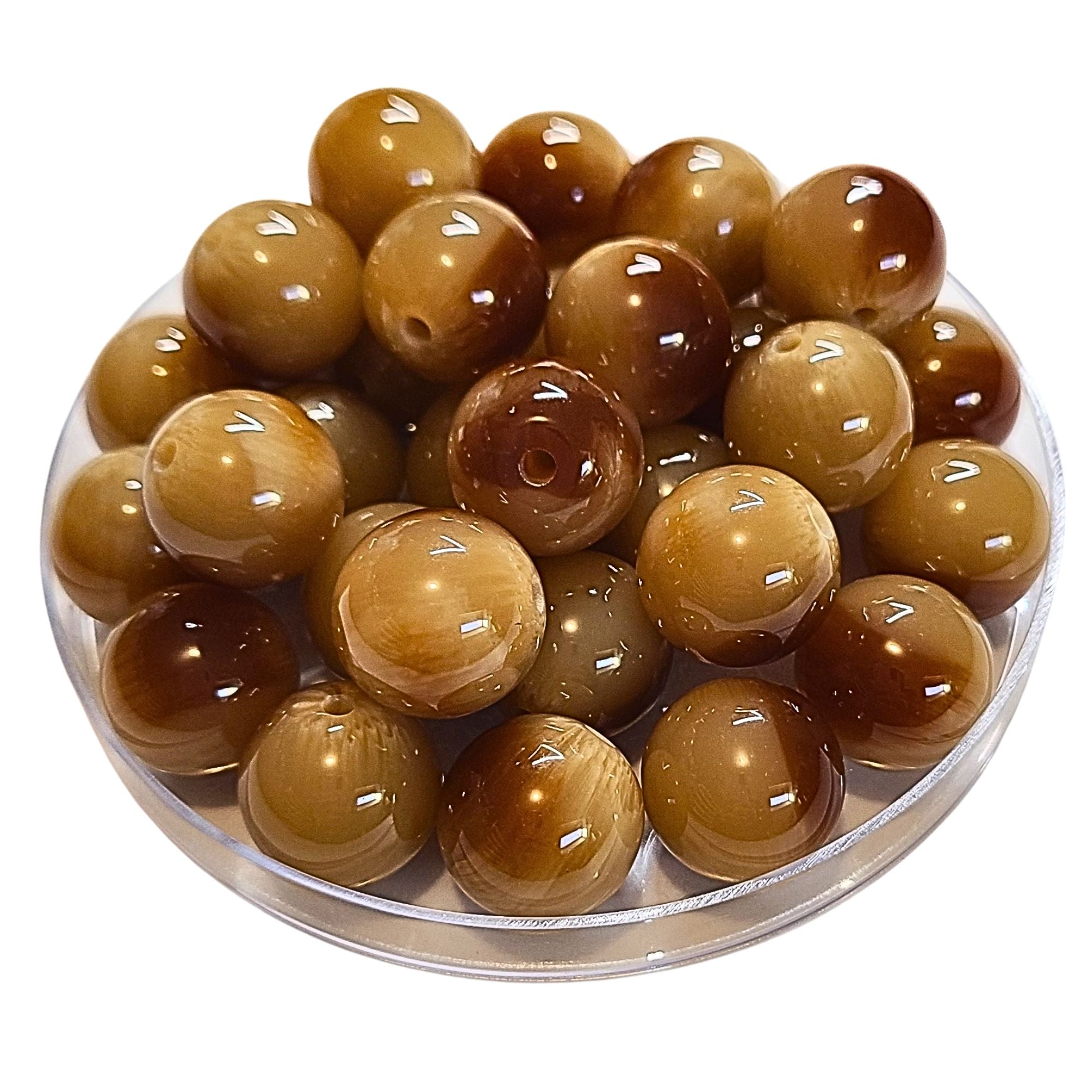 ARTSHOP 219 Boules acryliques 16MM Nude Caramel x15